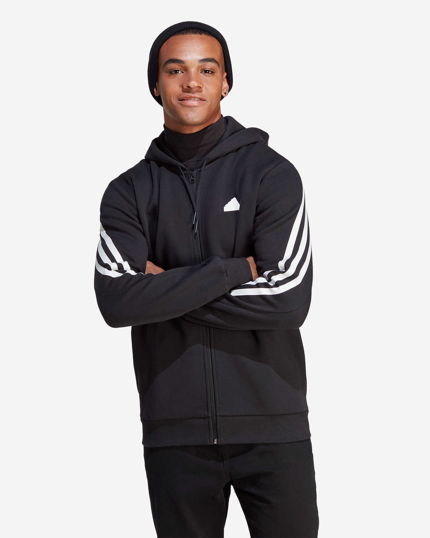 Felpa ADIDAS 3STRIPES M - Nero - 1 | Cisalfa Sport