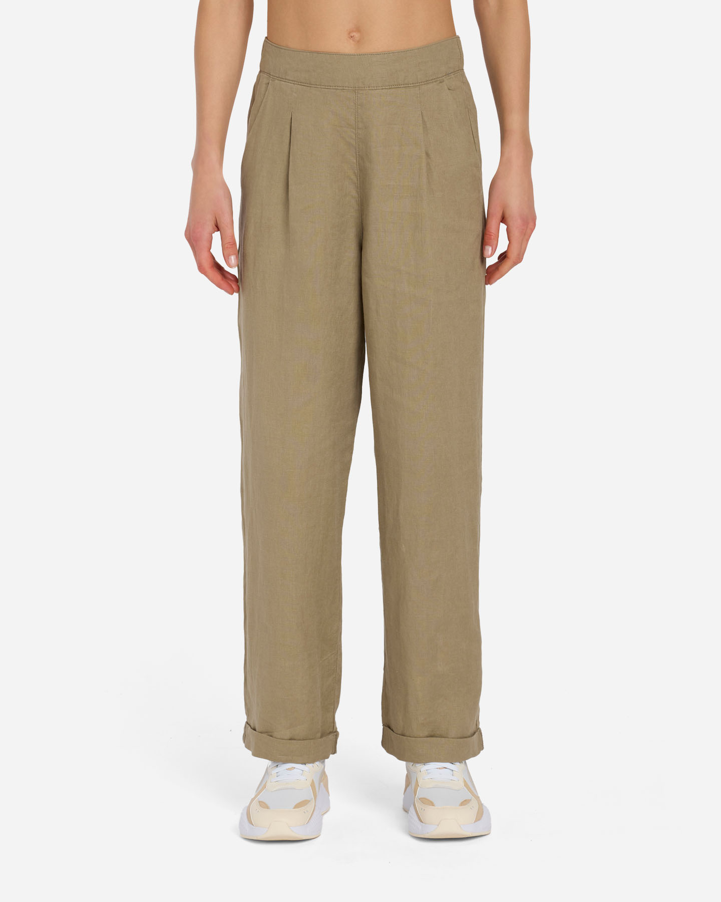 Pantalone BEST COMPANY COLLEZIONE LINO W - Marrone - 1 | Cisalfa Sport