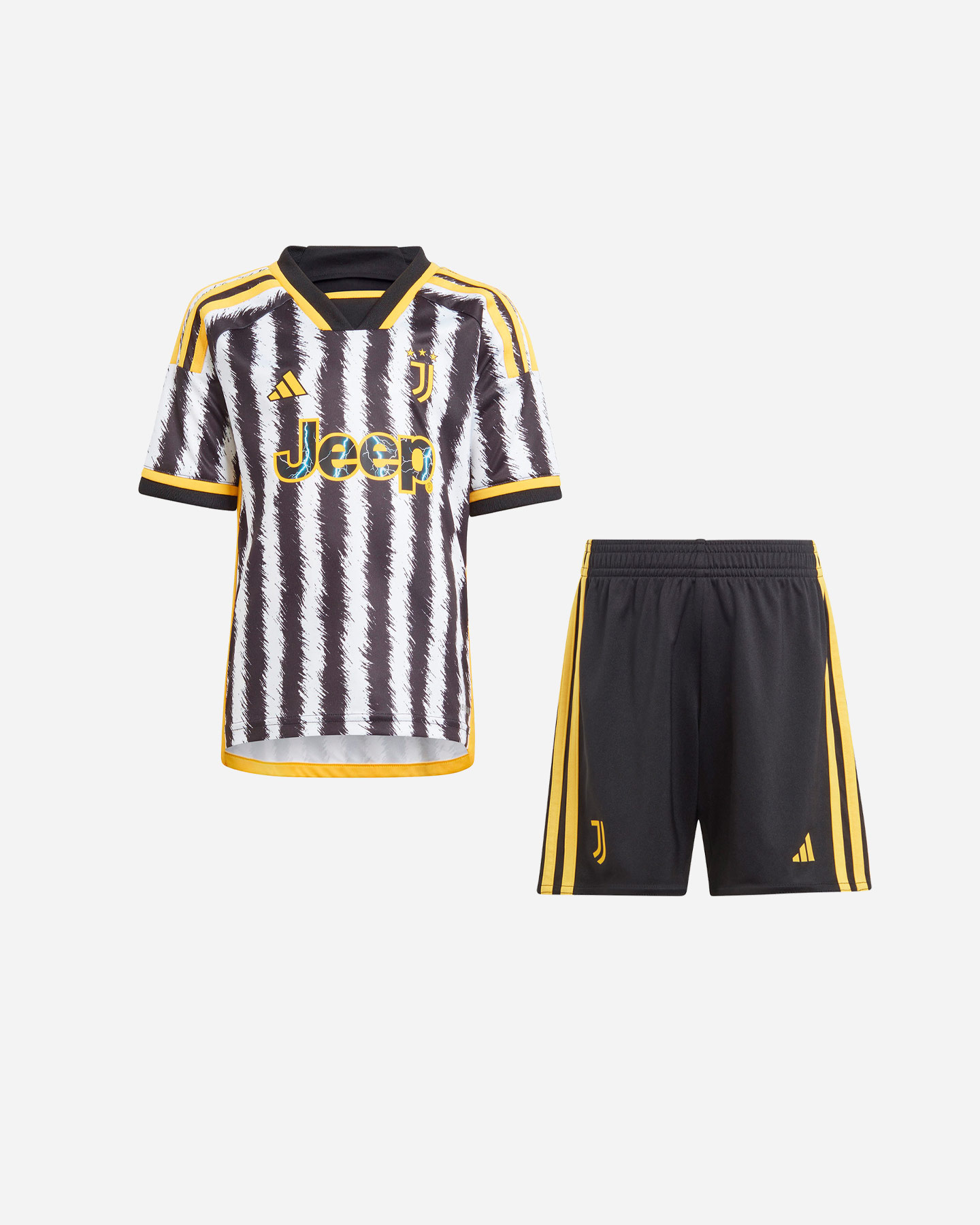 Abbigliamento calcio ufficiale ADIDAS MINIKIT JUVE HOME 23-24 JR - Nero - 0 | Cisalfa Sport