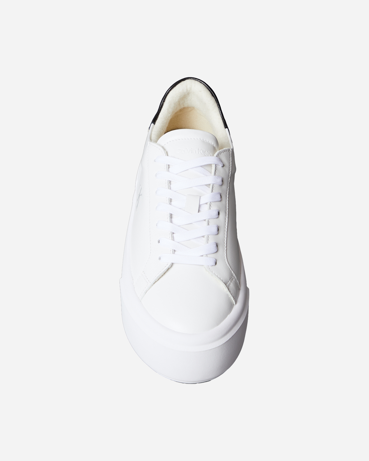 Scarpe sneakers CALVIN KLEIN JEANS FLATFORM LACE UP LEATHER W - Bianco - 3 | Cisalfa Sport