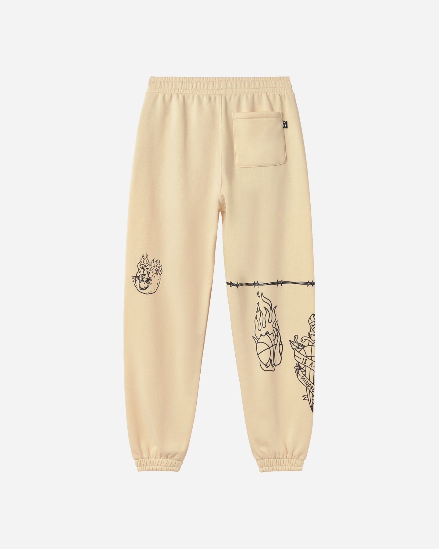 Pantalone PUMA TATTOO JR - Beige - 1 | Cisalfa Sport