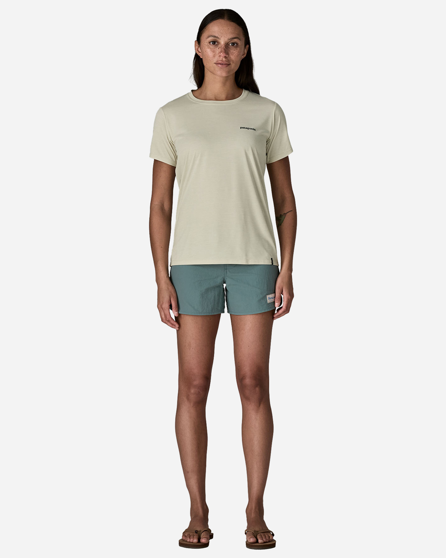 T-shirt PATAGONIA CAPILENE COOL DAILY LOGO W - Bianco - 5 | Cisalfa Sport