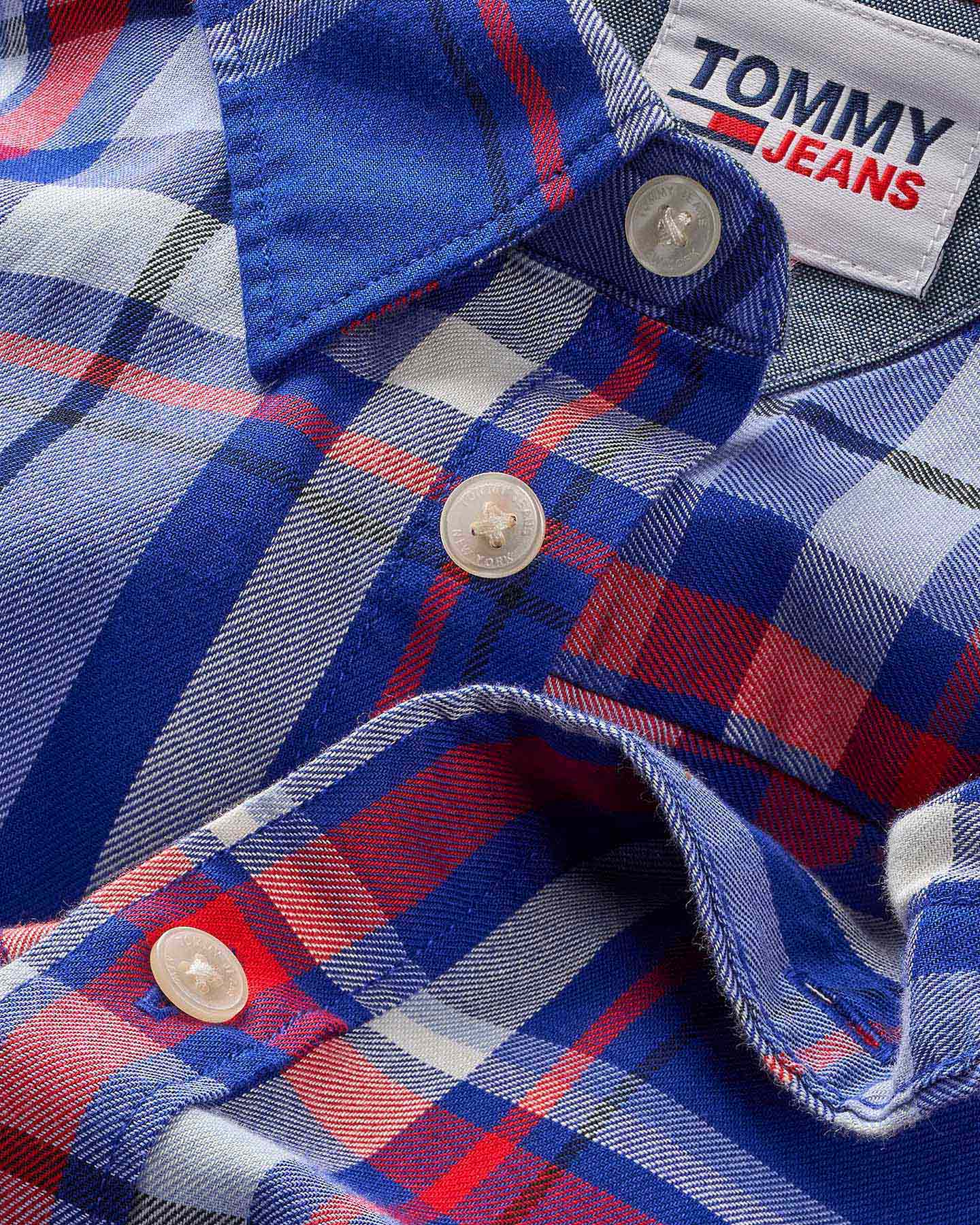 Camicia TOMMY HILFIGER ESSENTIAL CHECK M - Blu - 2 | Cisalfa Sport