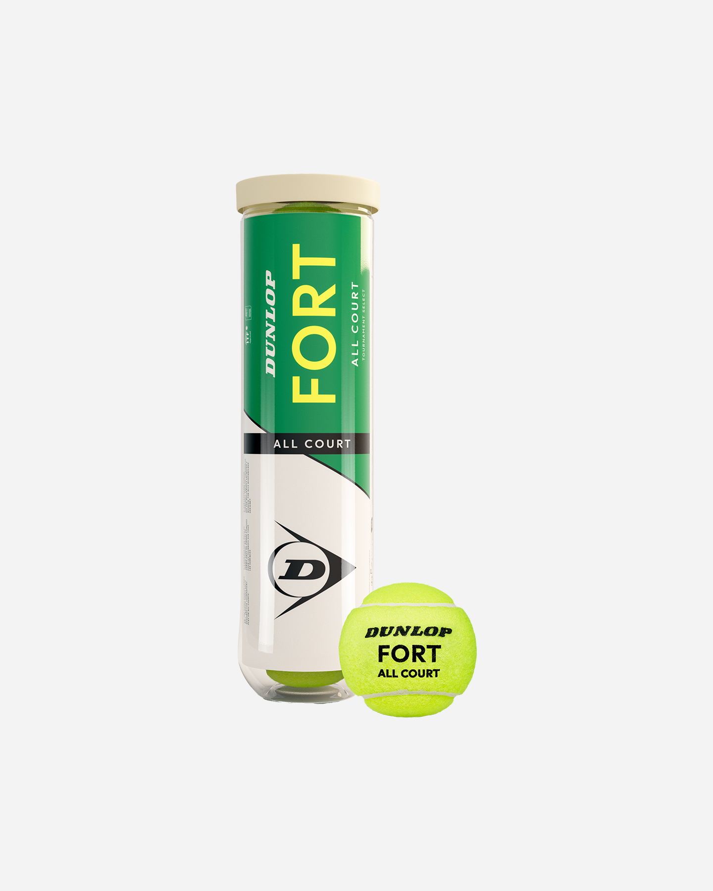 Palle tennis DUNLOP FORT ALL COURT  - Giallo - 0 | Cisalfa Sport