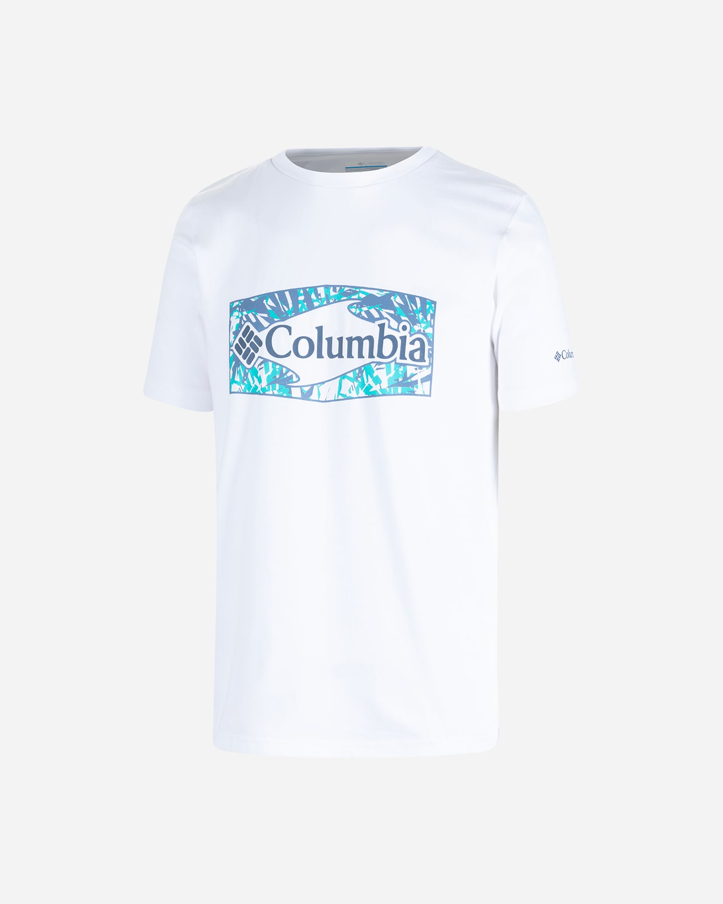 T-shirt Columbia PFG homme blanc moyen rouge bleu ventilé