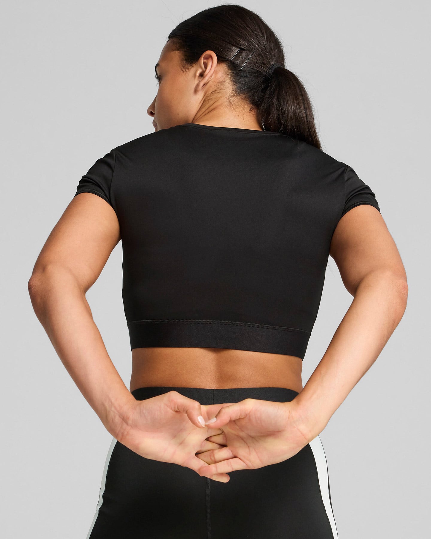 T-shirt training PUMA CROP W - Nero - 3 | Cisalfa Sport
