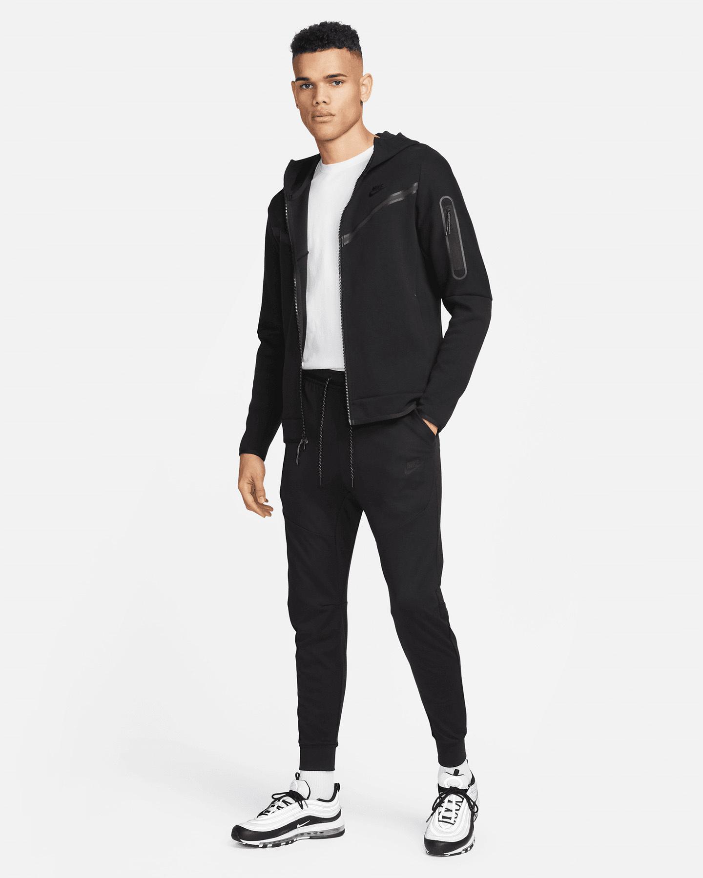 Pantalone NIKE TECH FLEECE M - Nero - 4 | Cisalfa Sport