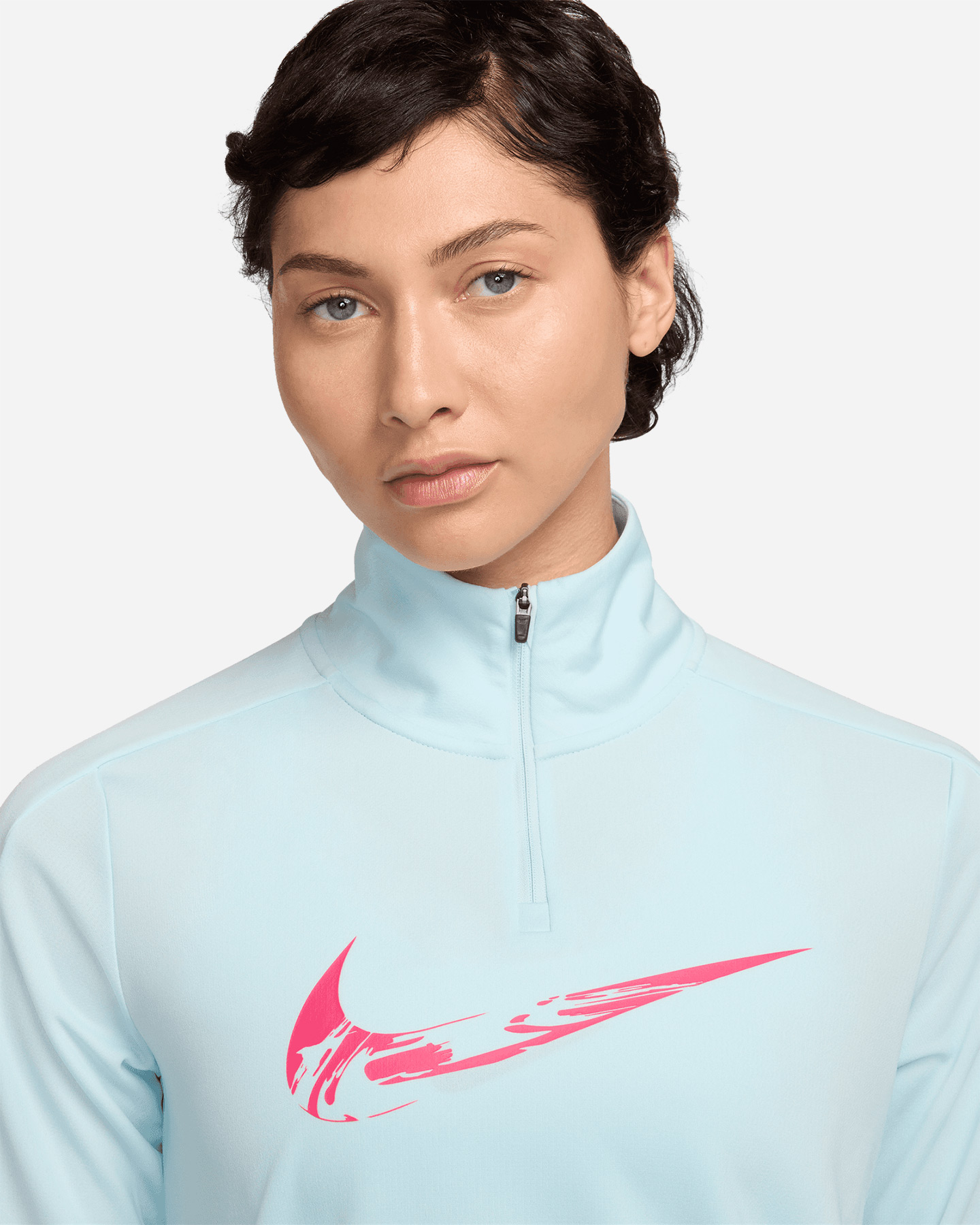 Maglia running NIKE MID SWOOSH W - Blu - 4 | Cisalfa Sport