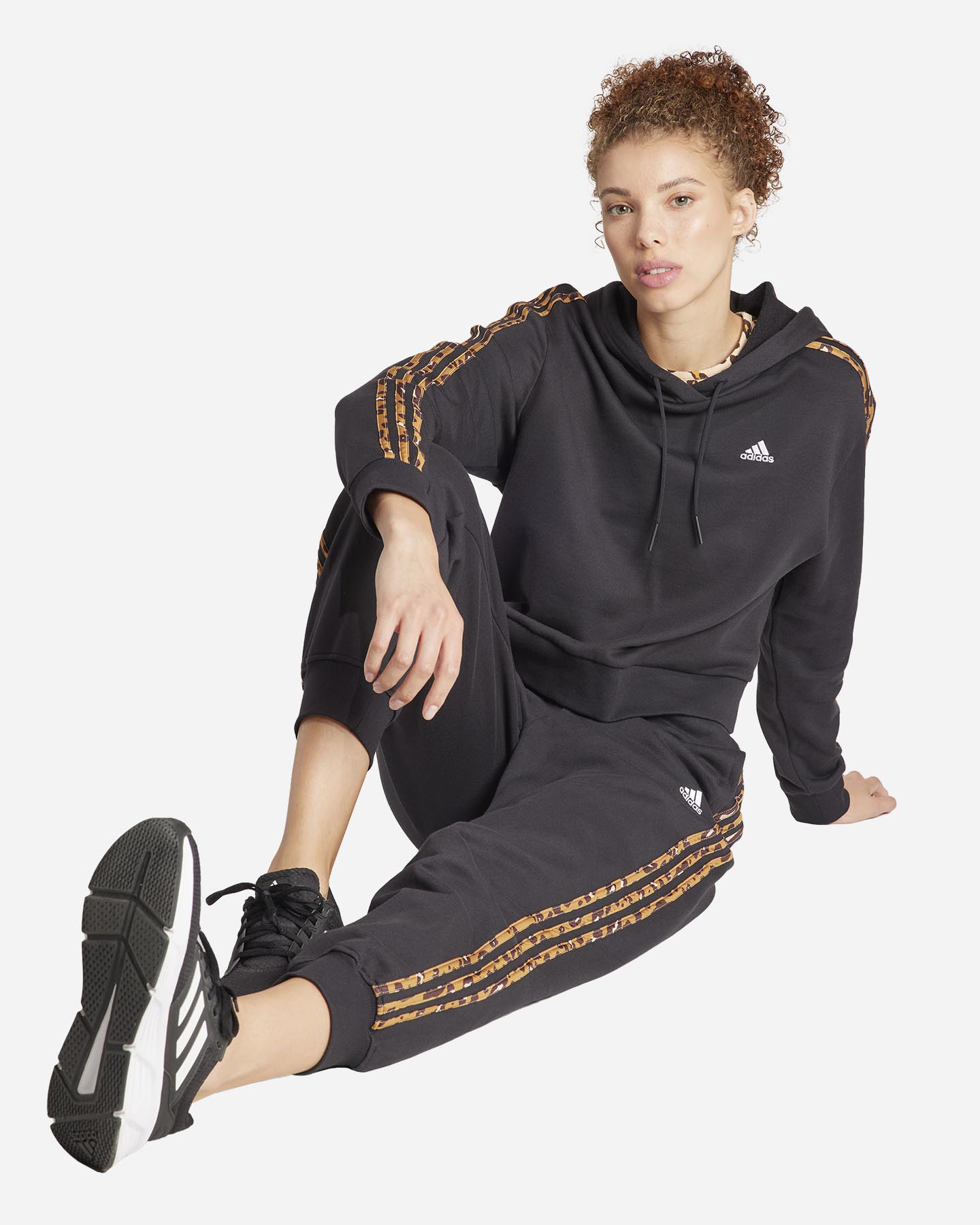 Pantalone ADIDAS 3STRIPES ANIMALIER W - Nero - 3 | Cisalfa Sport