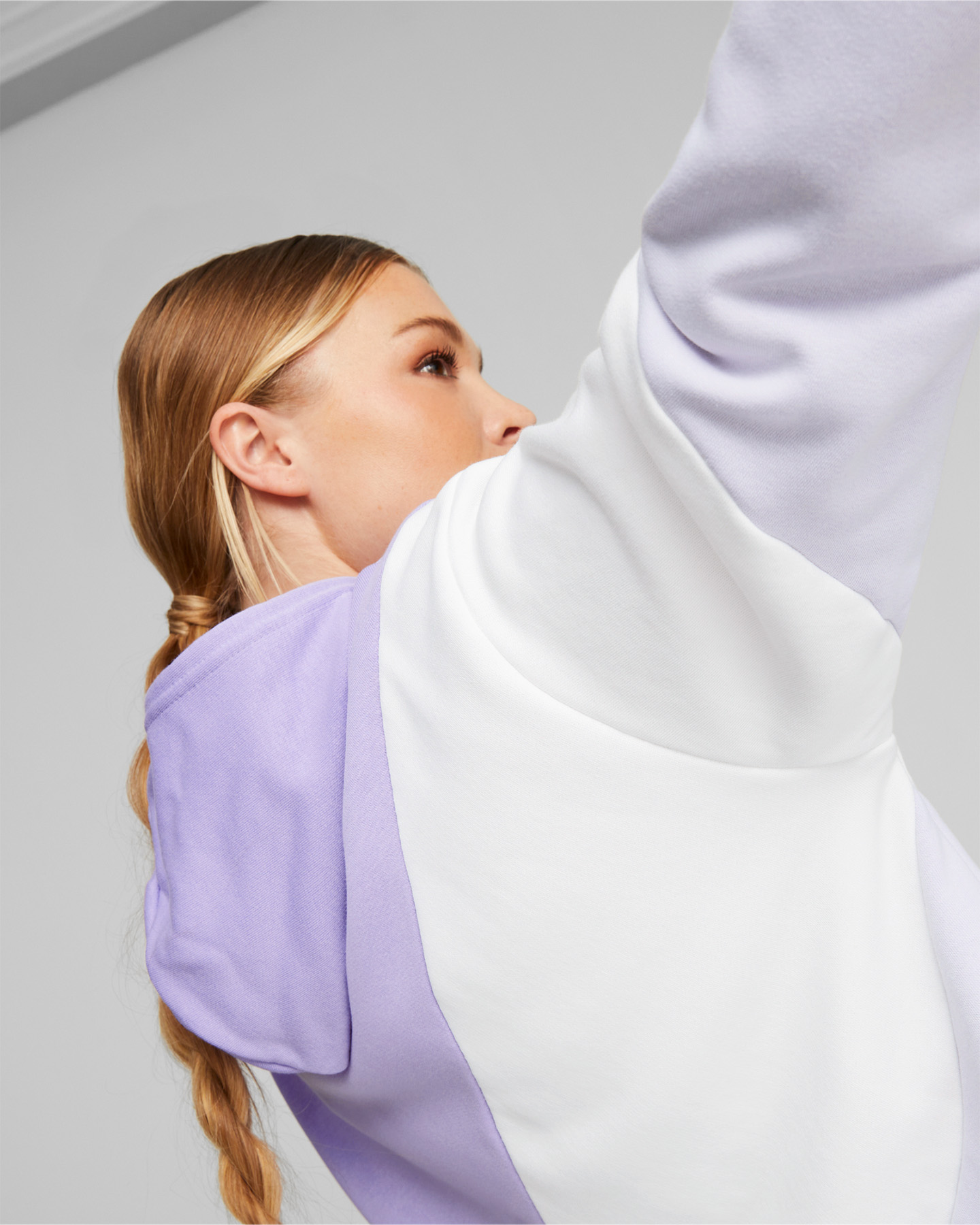 Felpa PUMA POWER COLORBLOCK W - Bianco - 5 | Cisalfa Sport