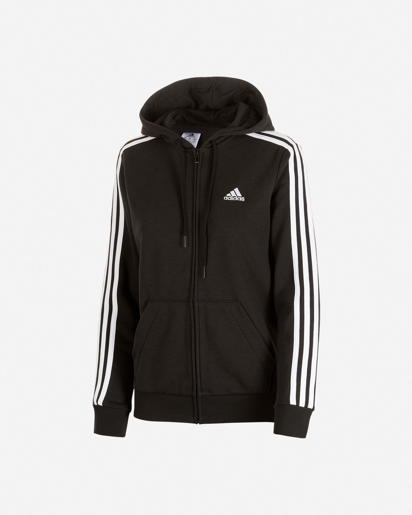 Felpa ADIDAS 3STRIPES ESSENTIALS W - Nero - 0 | Cisalfa Sport