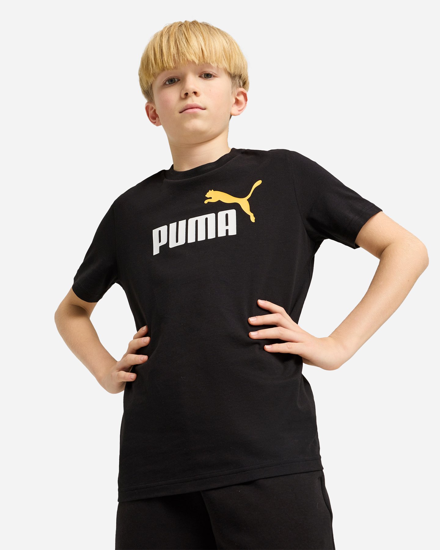 T-shirt PUMA ESSENTIALS BIG LOGO JR - Nero - 2 | Cisalfa Sport