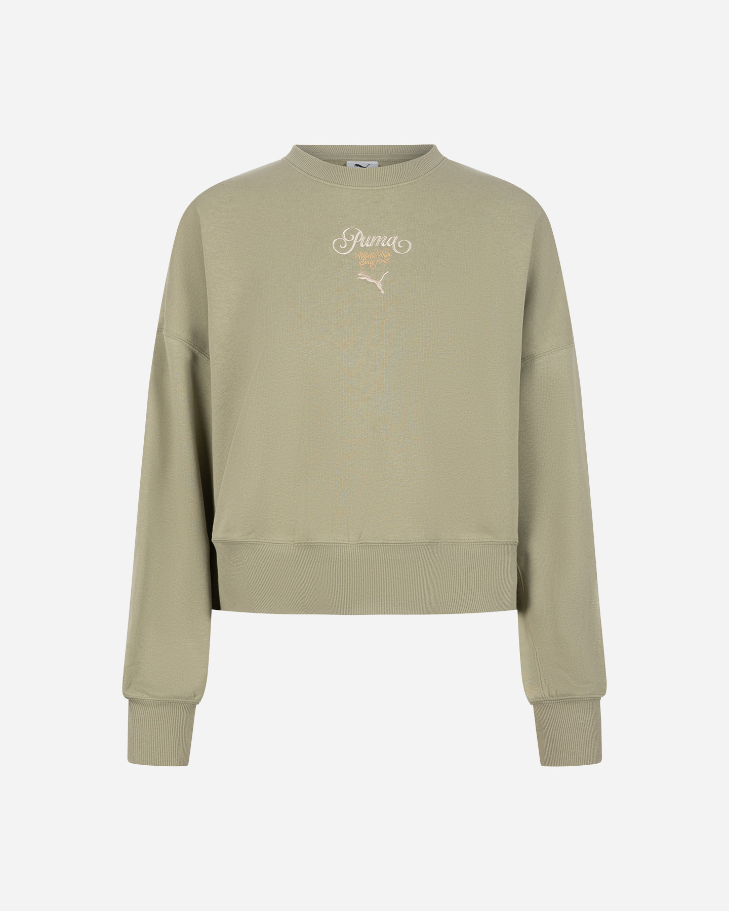 Felpa PUMA CROPPED W - Verde - 0 | Cisalfa Sport