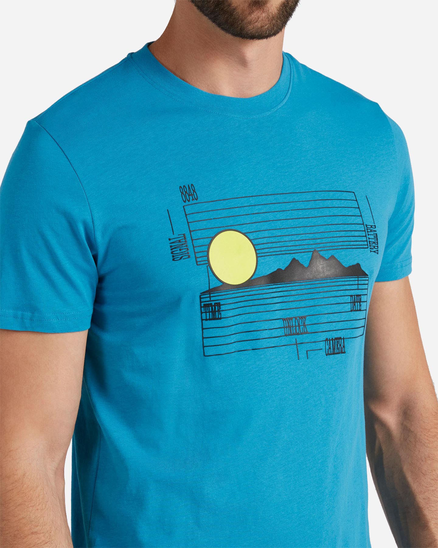 T-shirt 8848 MOUNTAIN ESSENTIAL M - Blu - 4 | Cisalfa Sport