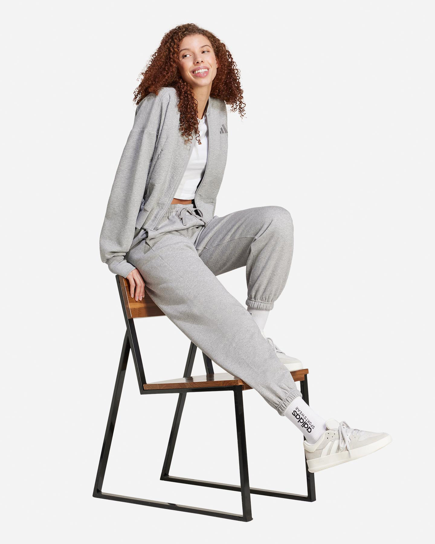 Felpa ADIDAS SMALL LOGO SZN W - Grigio - 3 | Cisalfa Sport