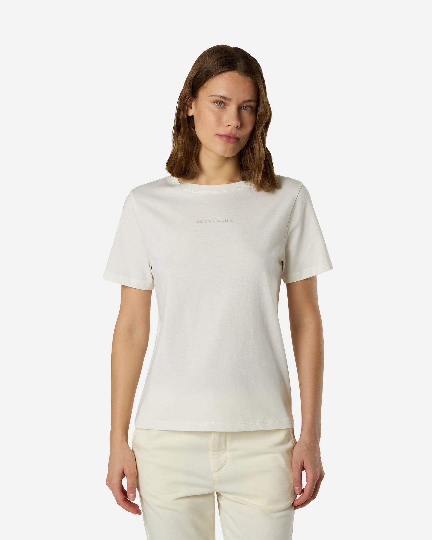 T-shirt NORTH SAILS LINEAR LOGO W - Bianco - 1 | Cisalfa Sport