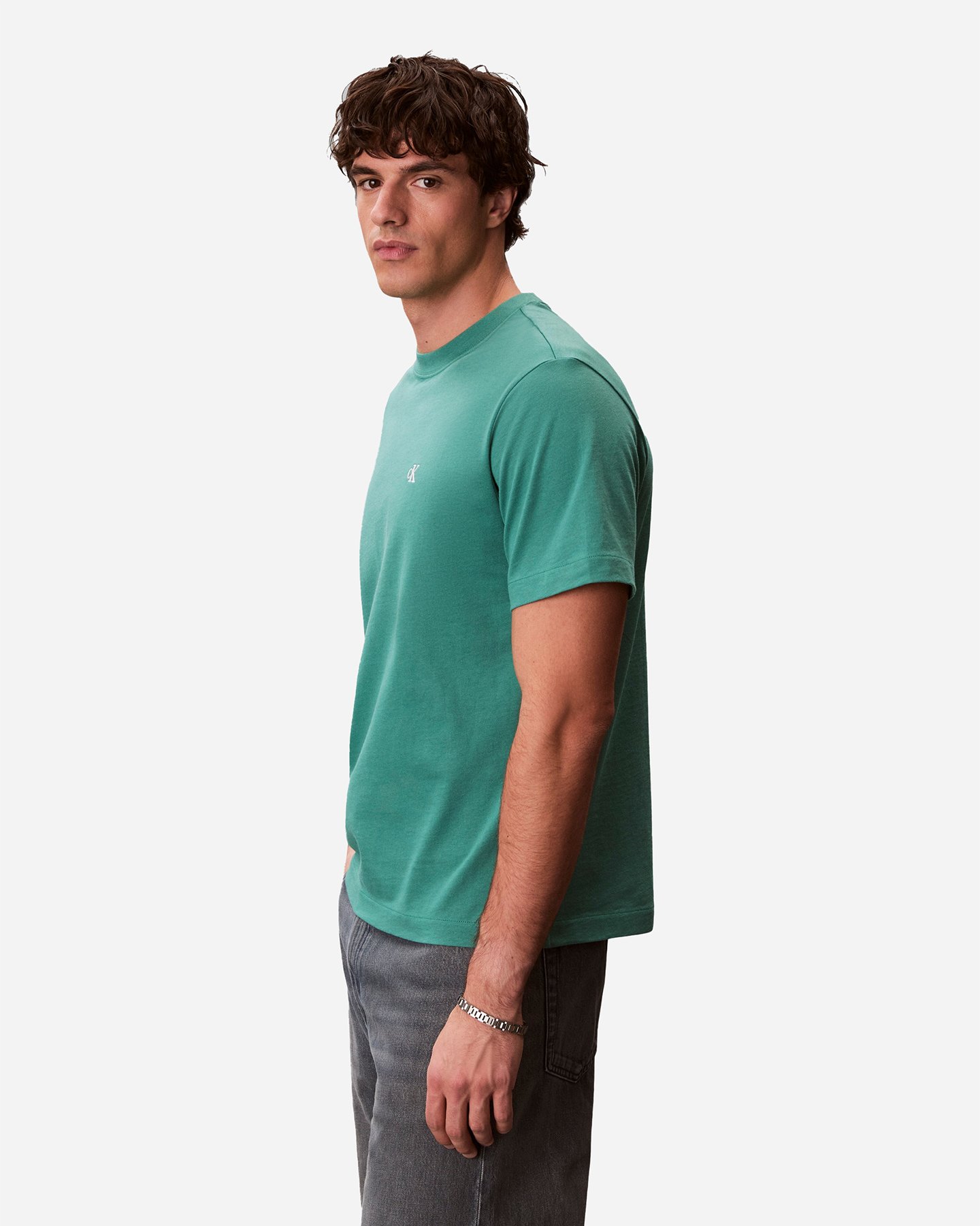 T-shirt CALVIN KLEIN JEANS EASY MONOGRAM M - Verde - 2 | Cisalfa Sport