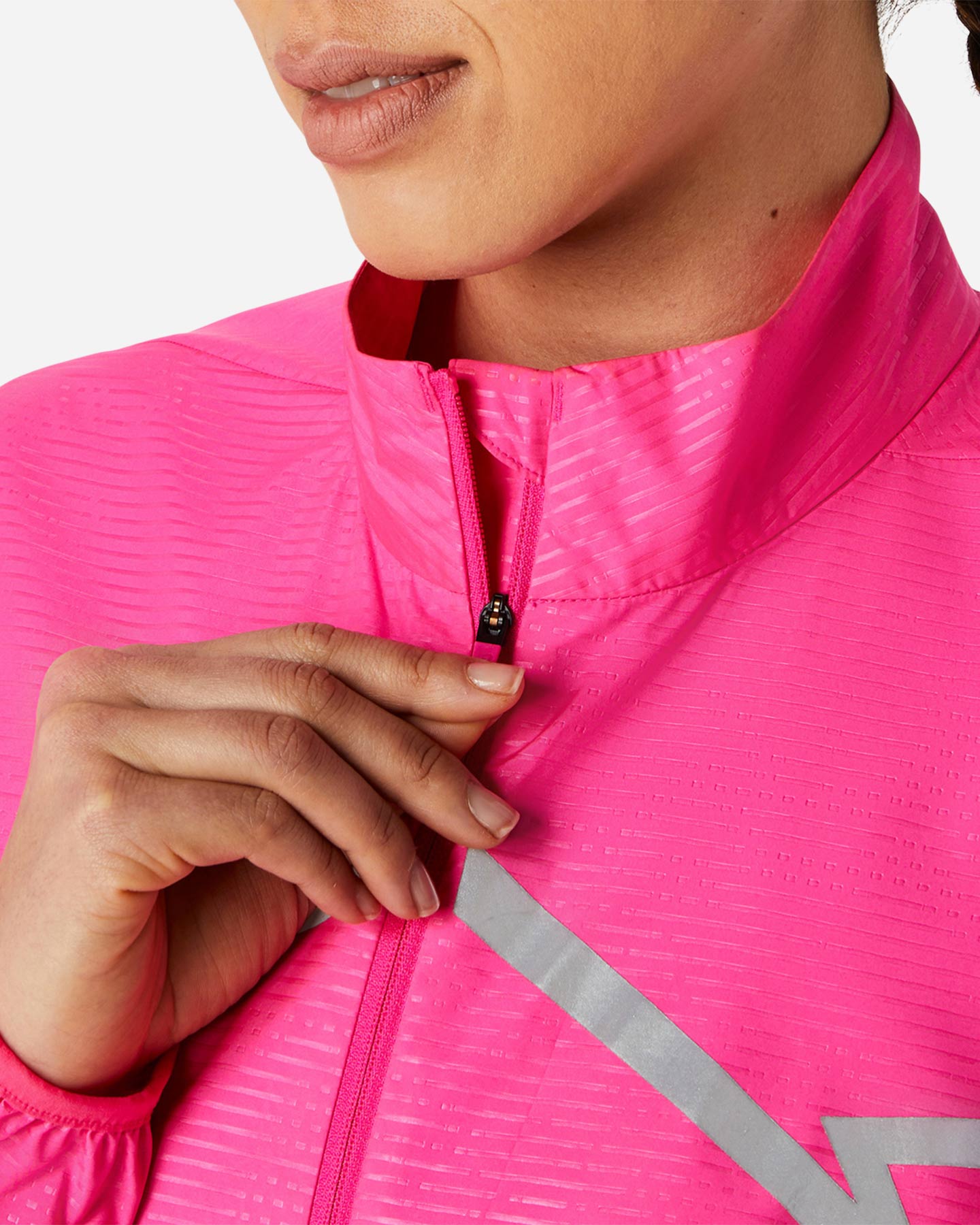 Giacca running ASICS LITE-SHOW W - Rosa - 4 | Cisalfa Sport