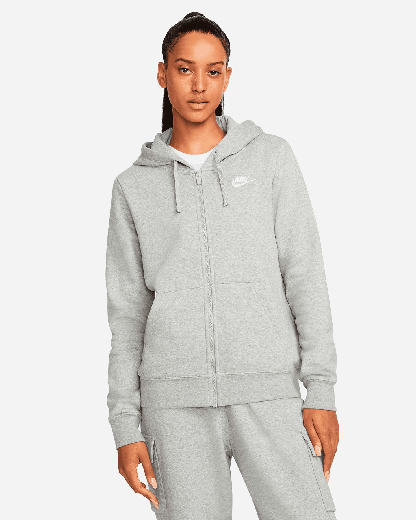 Felpa NIKE CLUB W - Grigio - 0 | Cisalfa Sport