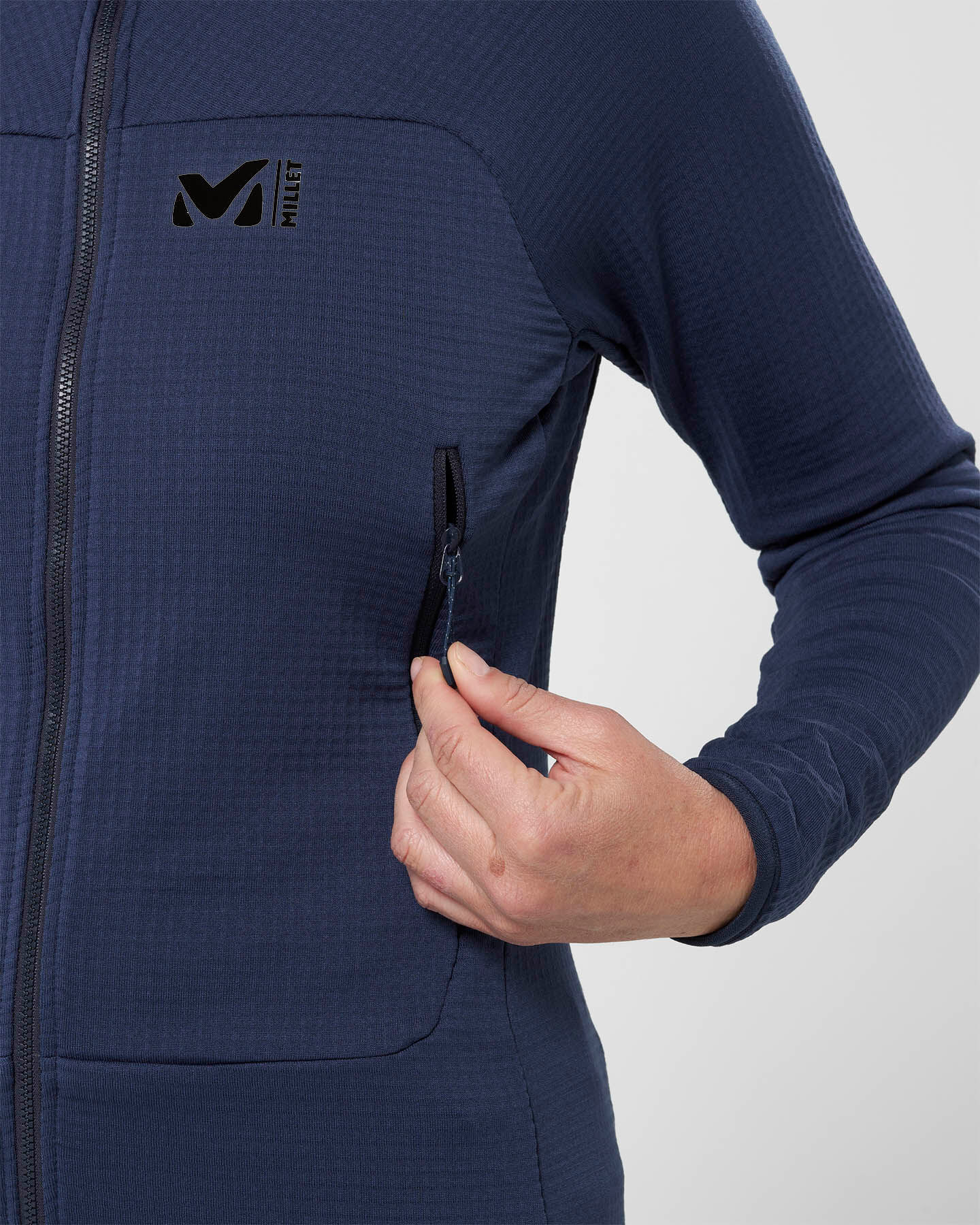 Pile MILLET FUSION GRID W - Blu - 3 | Cisalfa Sport