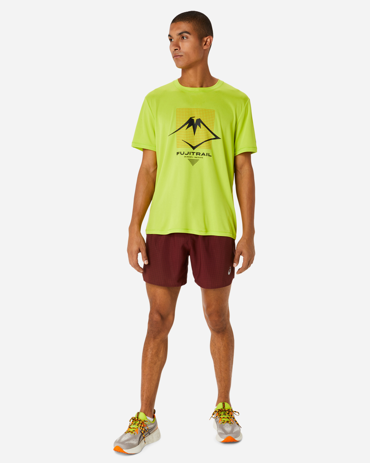 T-shirt running ASICS FUJITRAIL LOGO M - Giallo - 3 | Cisalfa Sport