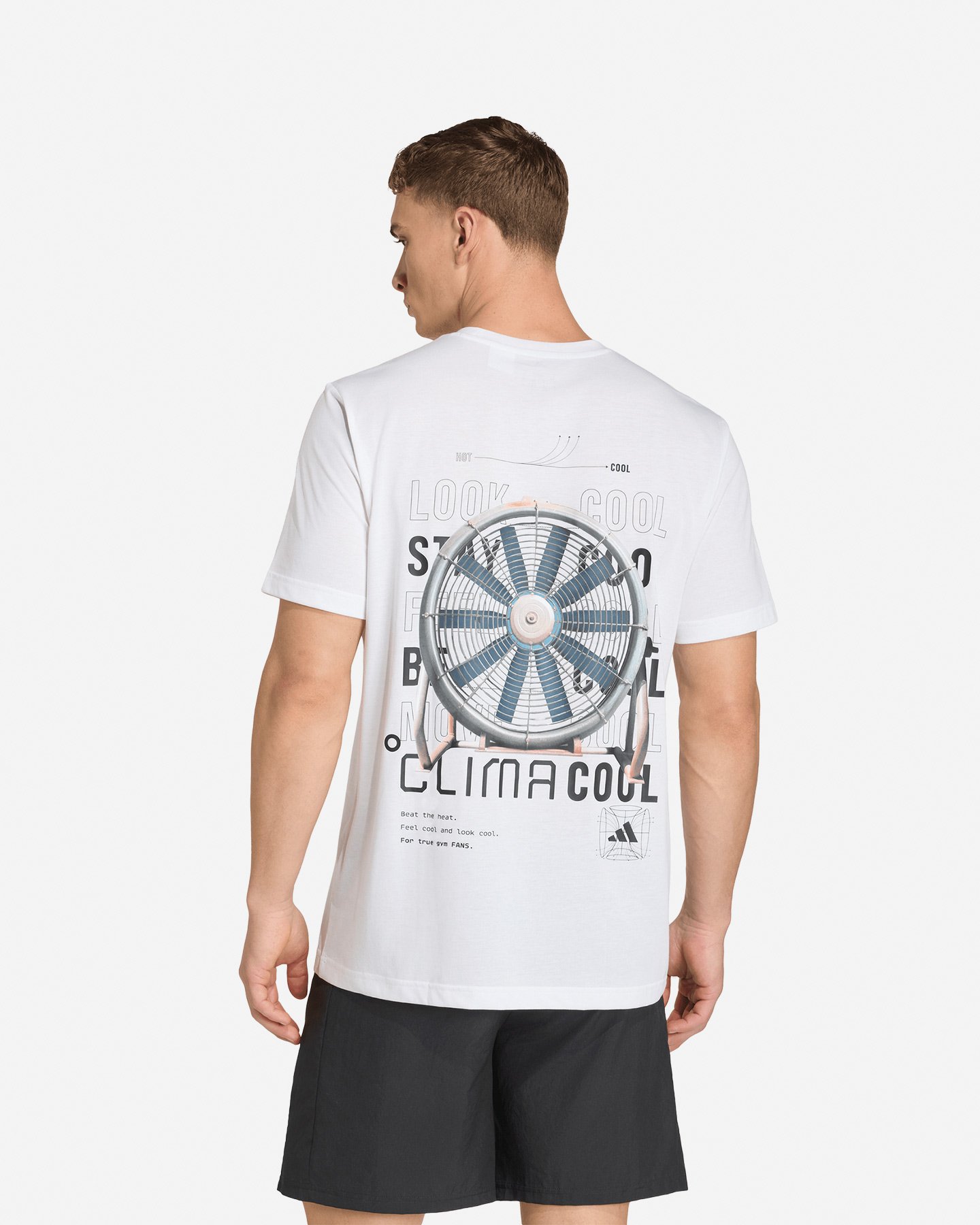 T-shirt ADIDAS TECH CLIMA GRAPHIC M - Bianco - 2 | Cisalfa Sport