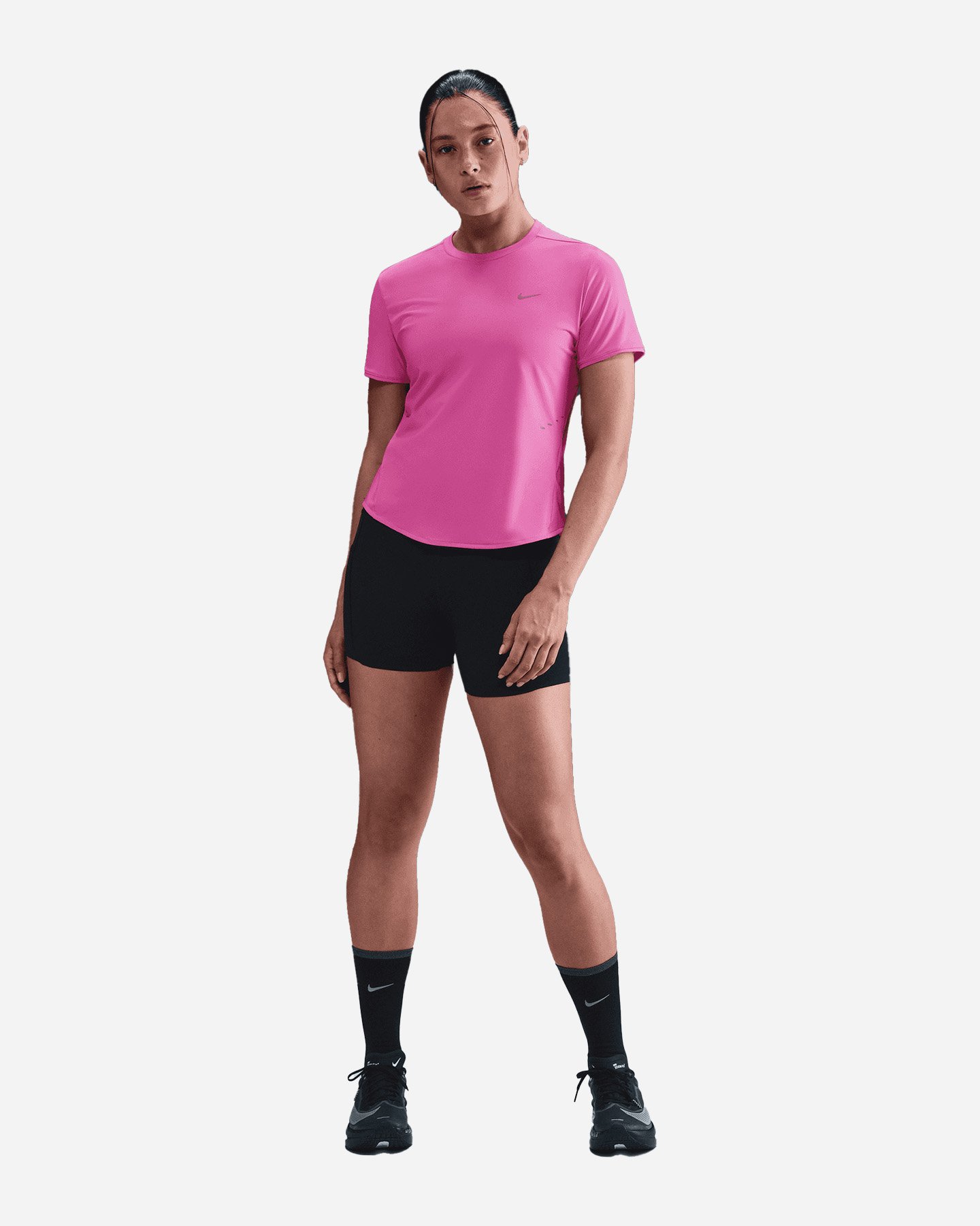 T-shirt running NIKE SWIFT W - Viola - 2 | Cisalfa Sport