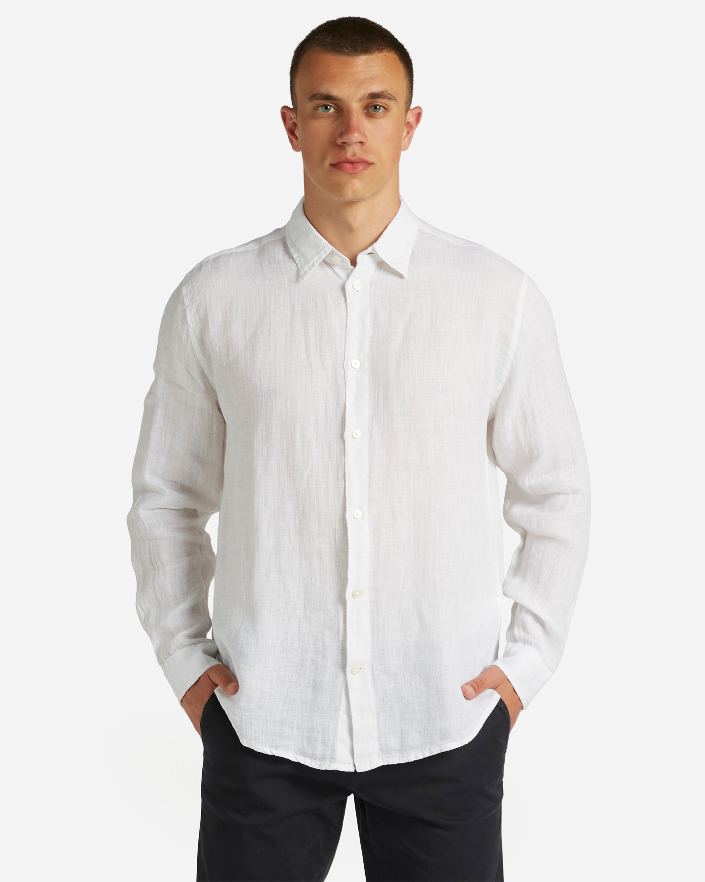 Camicia DACK'S LINEN COLLECTION M - Bianco - 0 | Cisalfa Sport