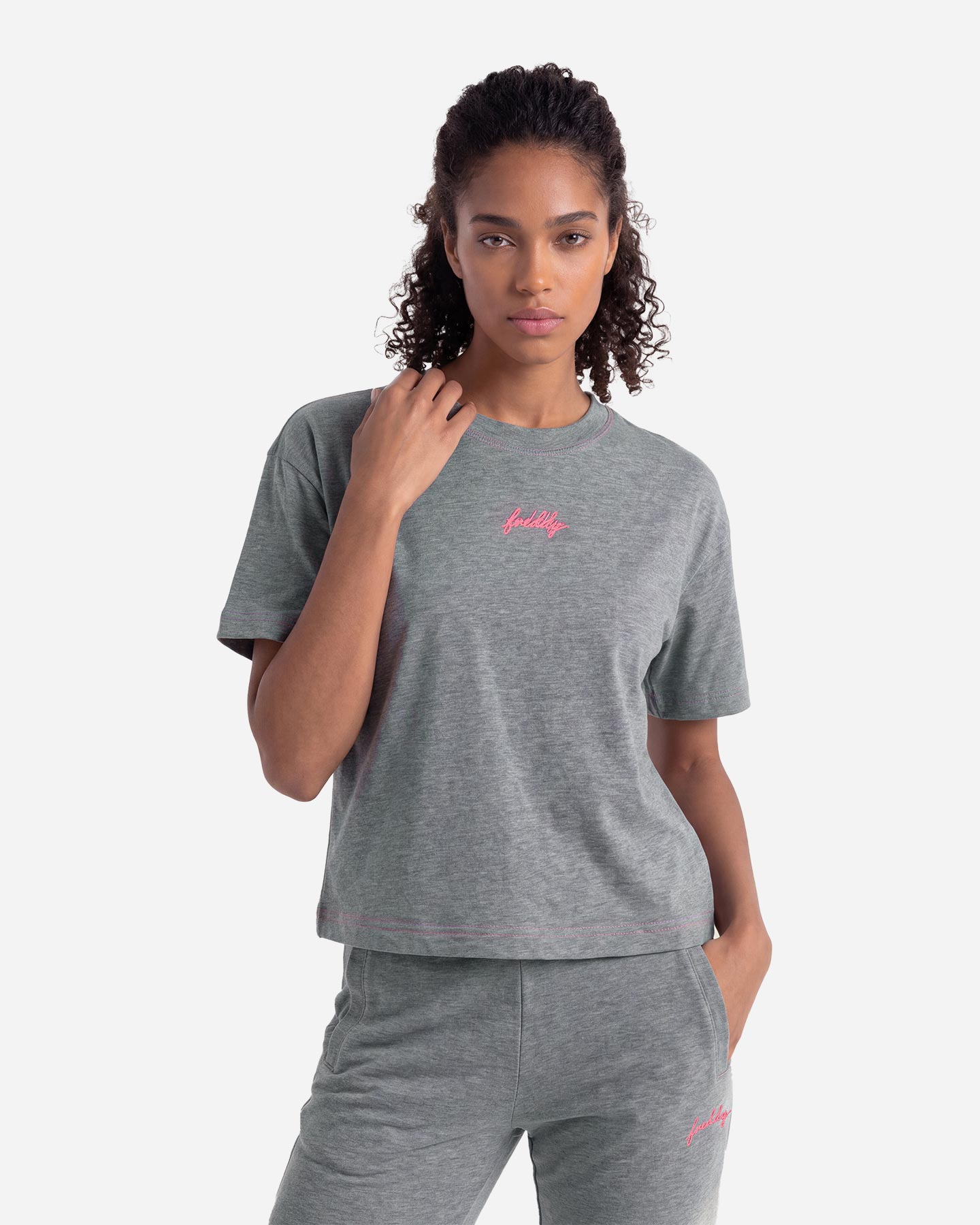 T-shirt FREDDY COMFORT MELANGE W - Grigio - 2 | Cisalfa Sport