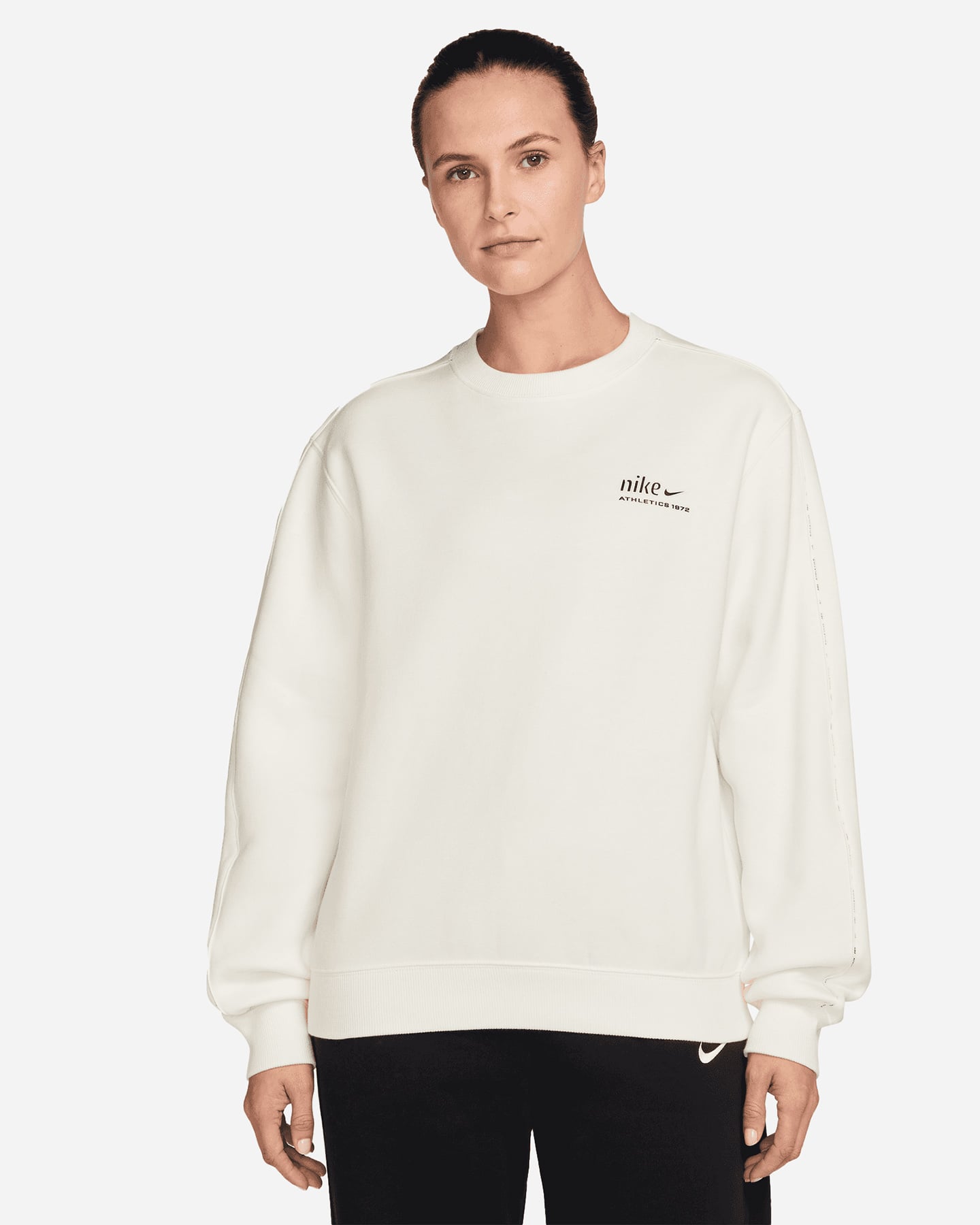 Big Logo Retro W - Felpa - Donna - Bianco