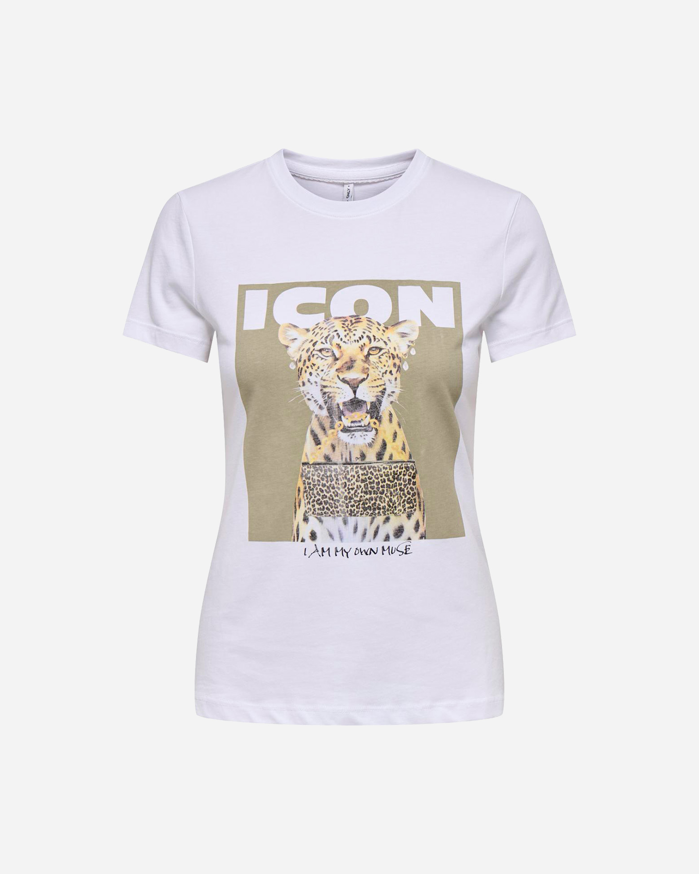 T-shirt ONLY VIBE ANIMAL ICON W - Bianco - 0 | Cisalfa Sport