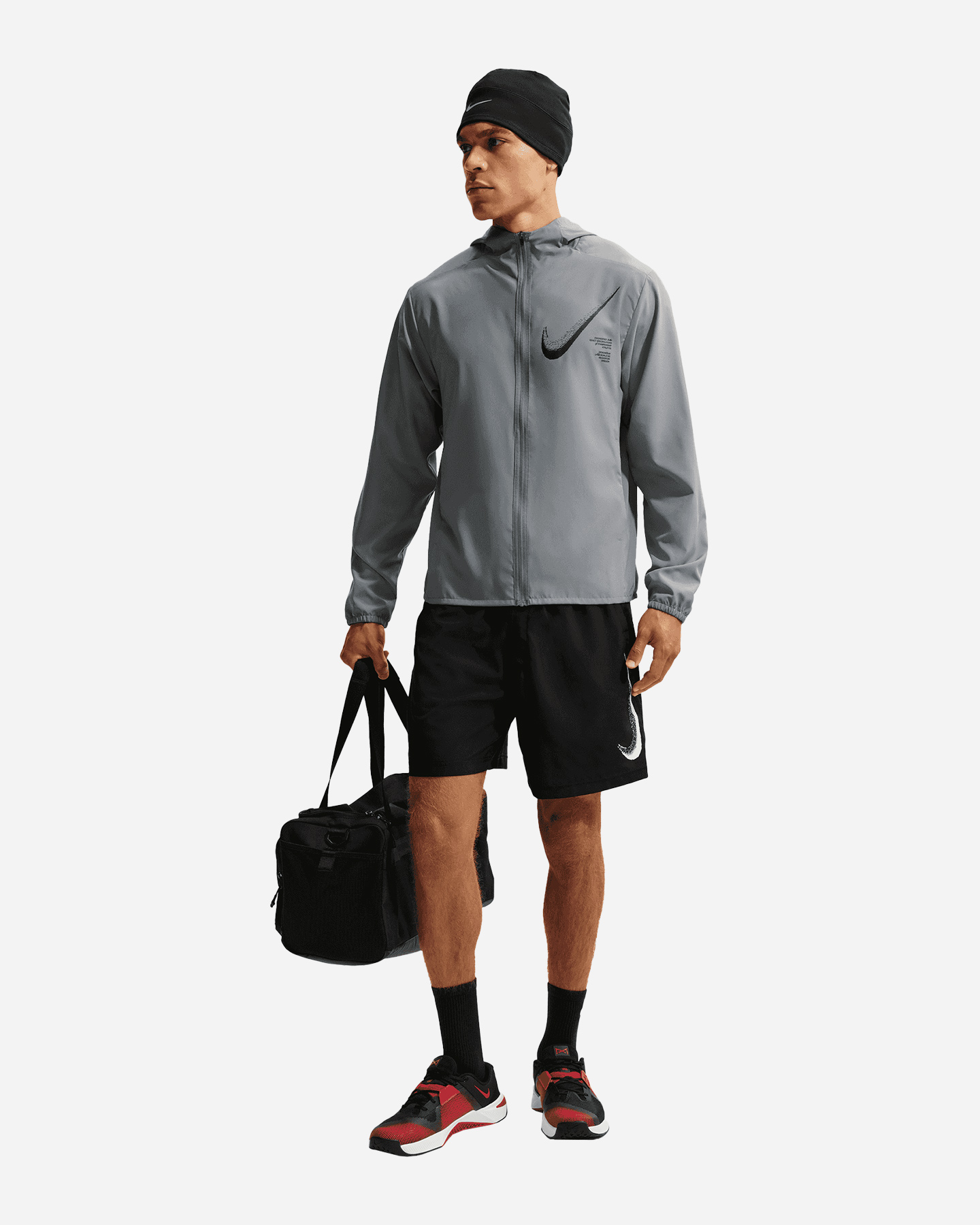 Pantalone training NIKE DRI FIT FORM GFX HBR BIG LOGO 7IN M - Nero - 4 | Cisalfa Sport