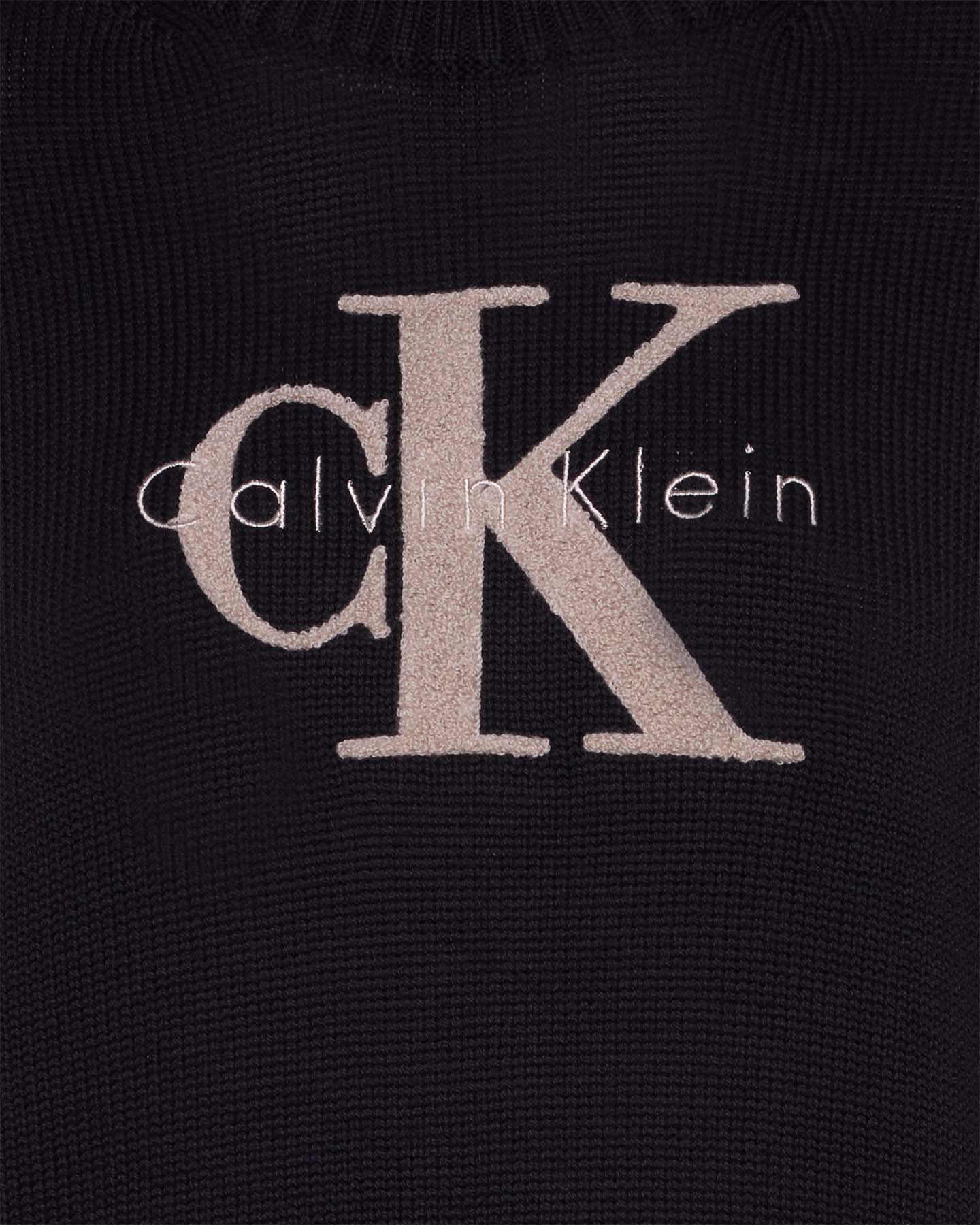 Maglione CALVIN KLEIN JEANS LOGO W - Nero - 2 | Cisalfa Sport
