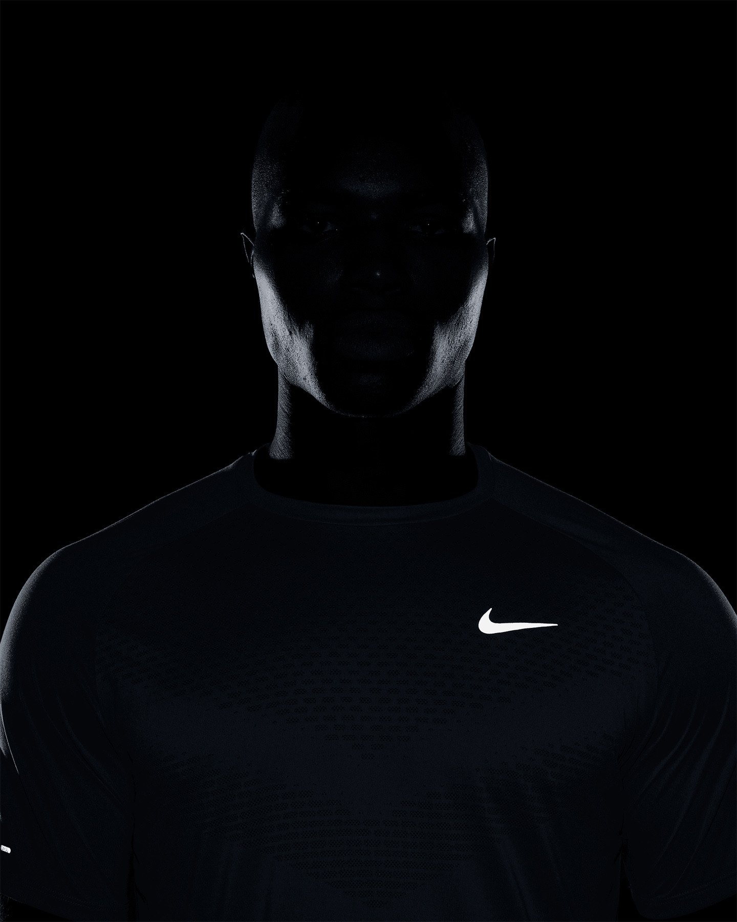 T-shirt running NIKE STRIDE M - Azzurro - 3 | Cisalfa Sport