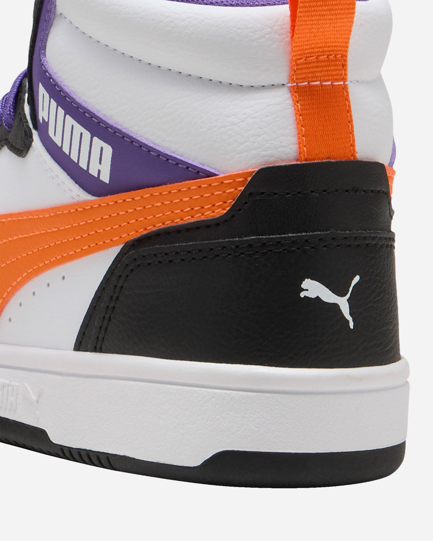 Scarpe sneakers PUMA REBOUND V6 MID GS JR - Bianco - 5 | Cisalfa Sport