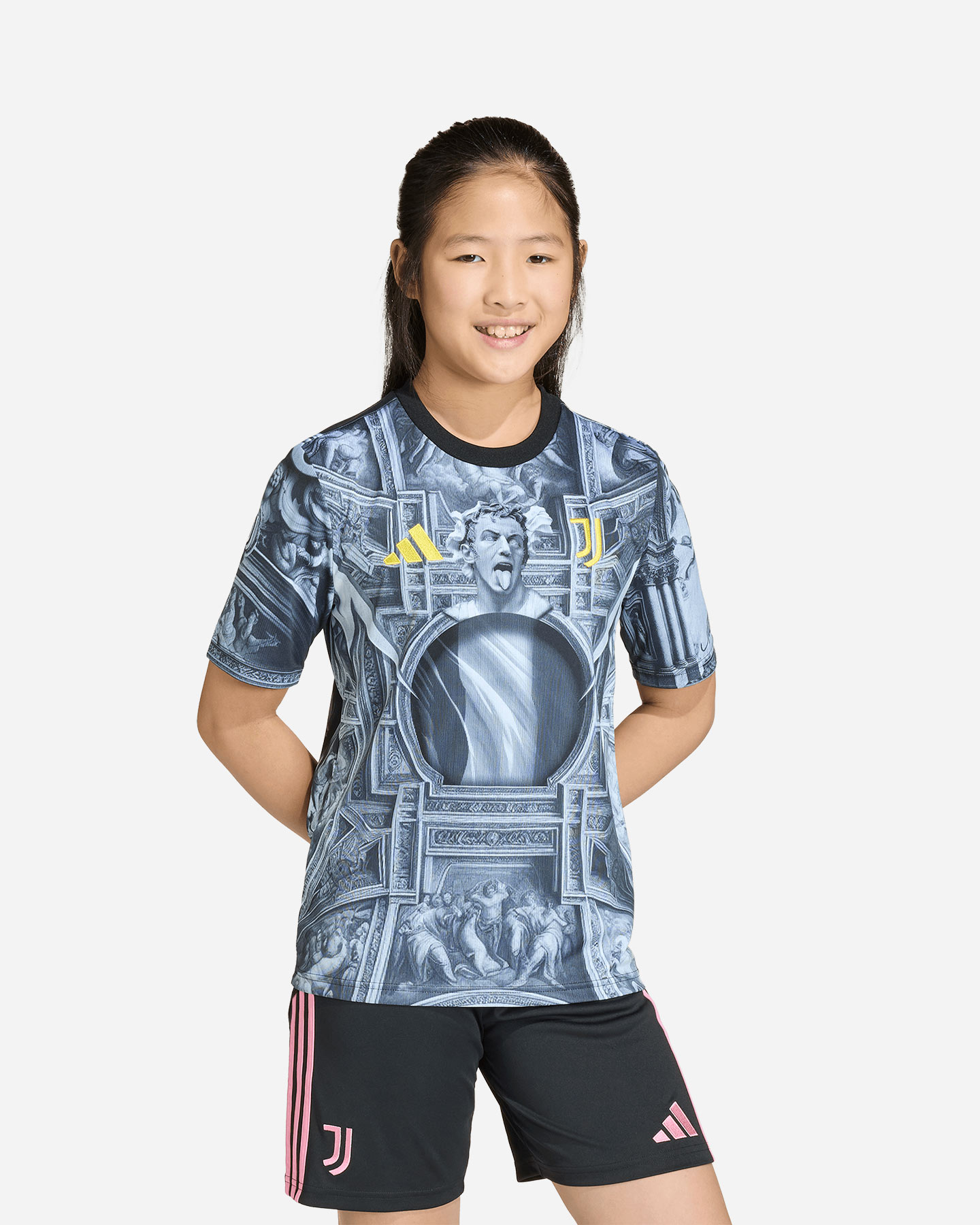 Abbigliamento calcio ufficiale ADIDAS JUVENTUS PREMATCH 25-26 JR - Nero - 2 | Cisalfa Sport