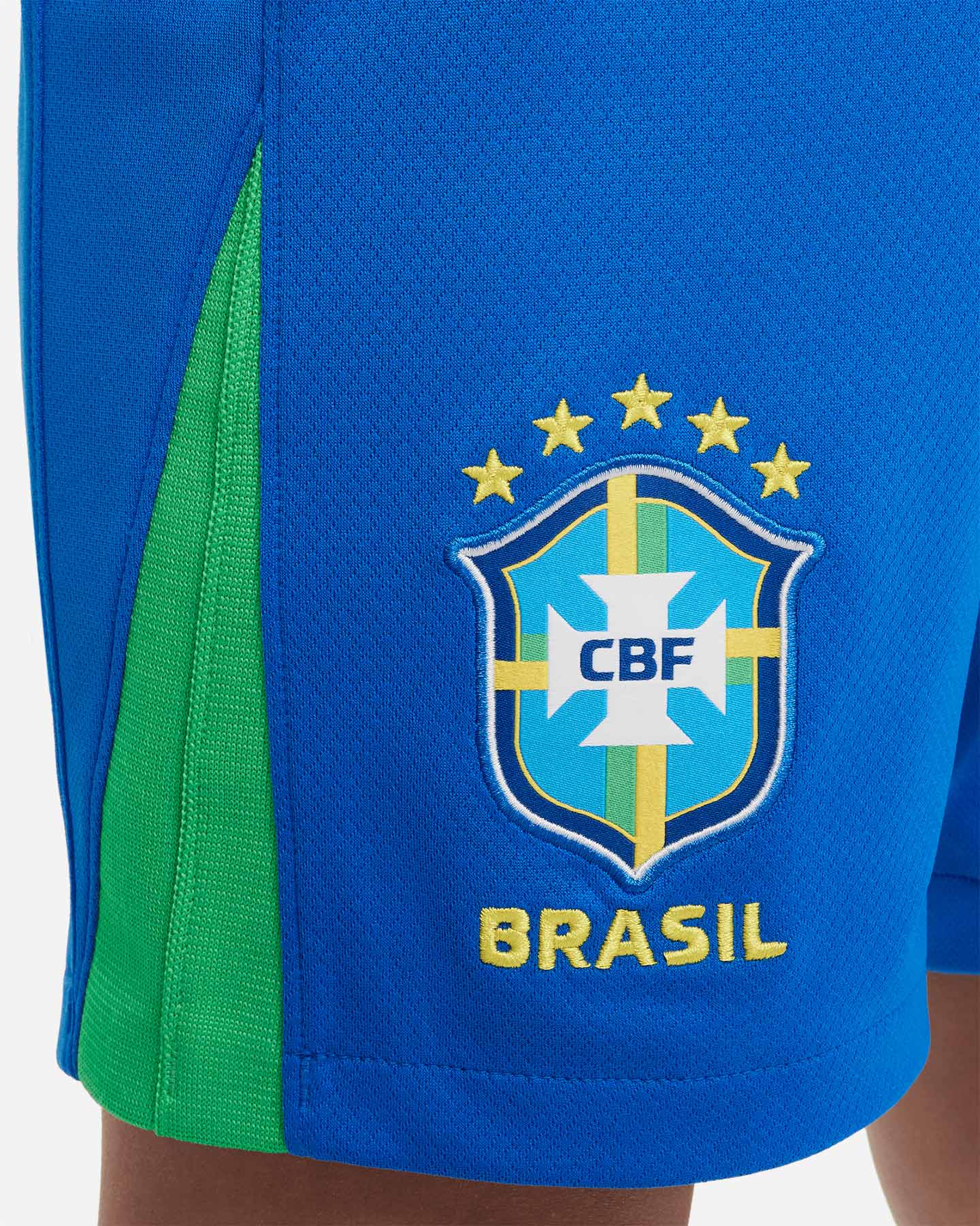 Pantaloncini calcio ufficiali NIKE DRI FIT BRASILE HOME 23-24 JR - Blu - 4 | Cisalfa Sport