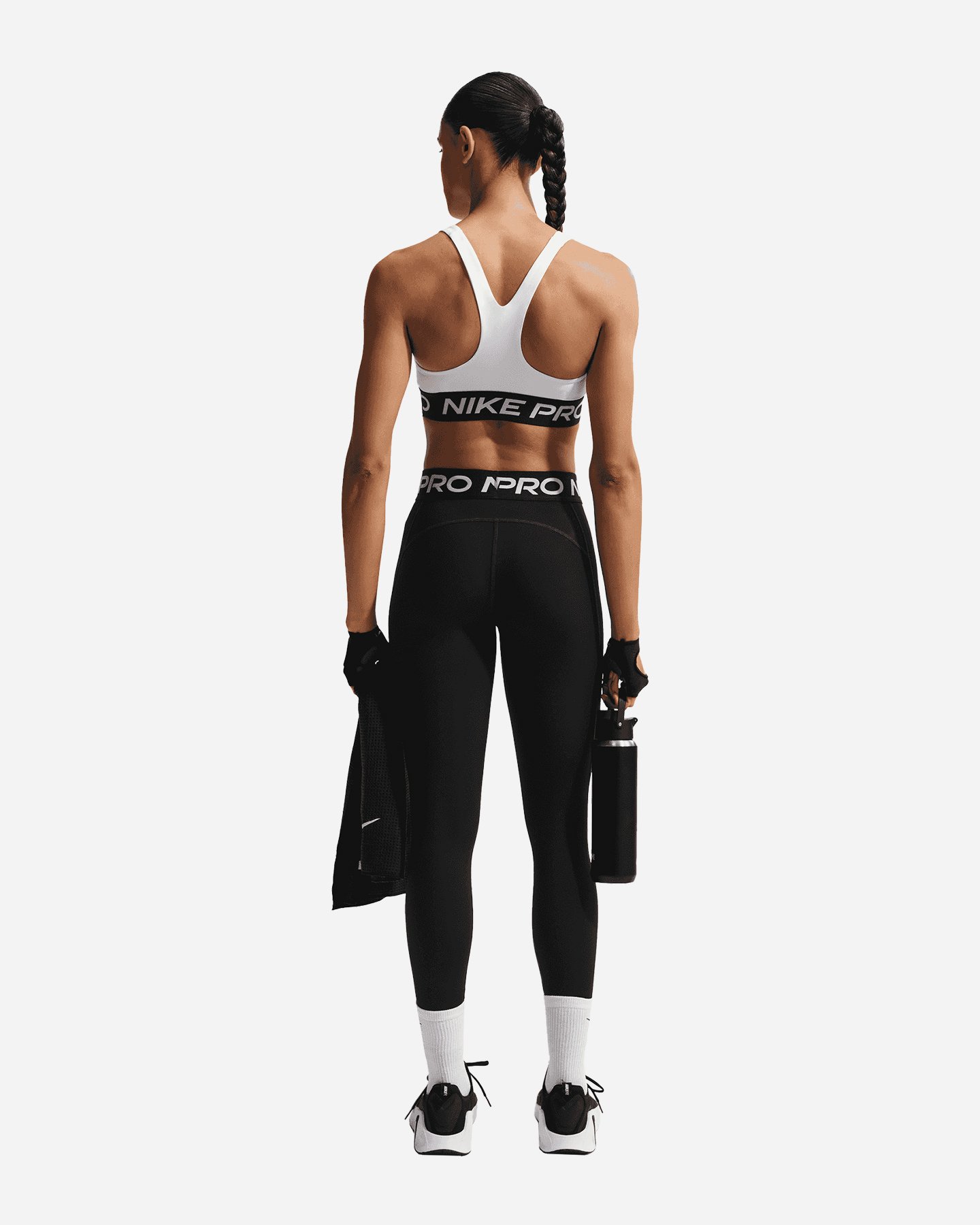 Bra training NIKE LS PRO ELAST LOGO W - Bianco - 2 | Cisalfa Sport