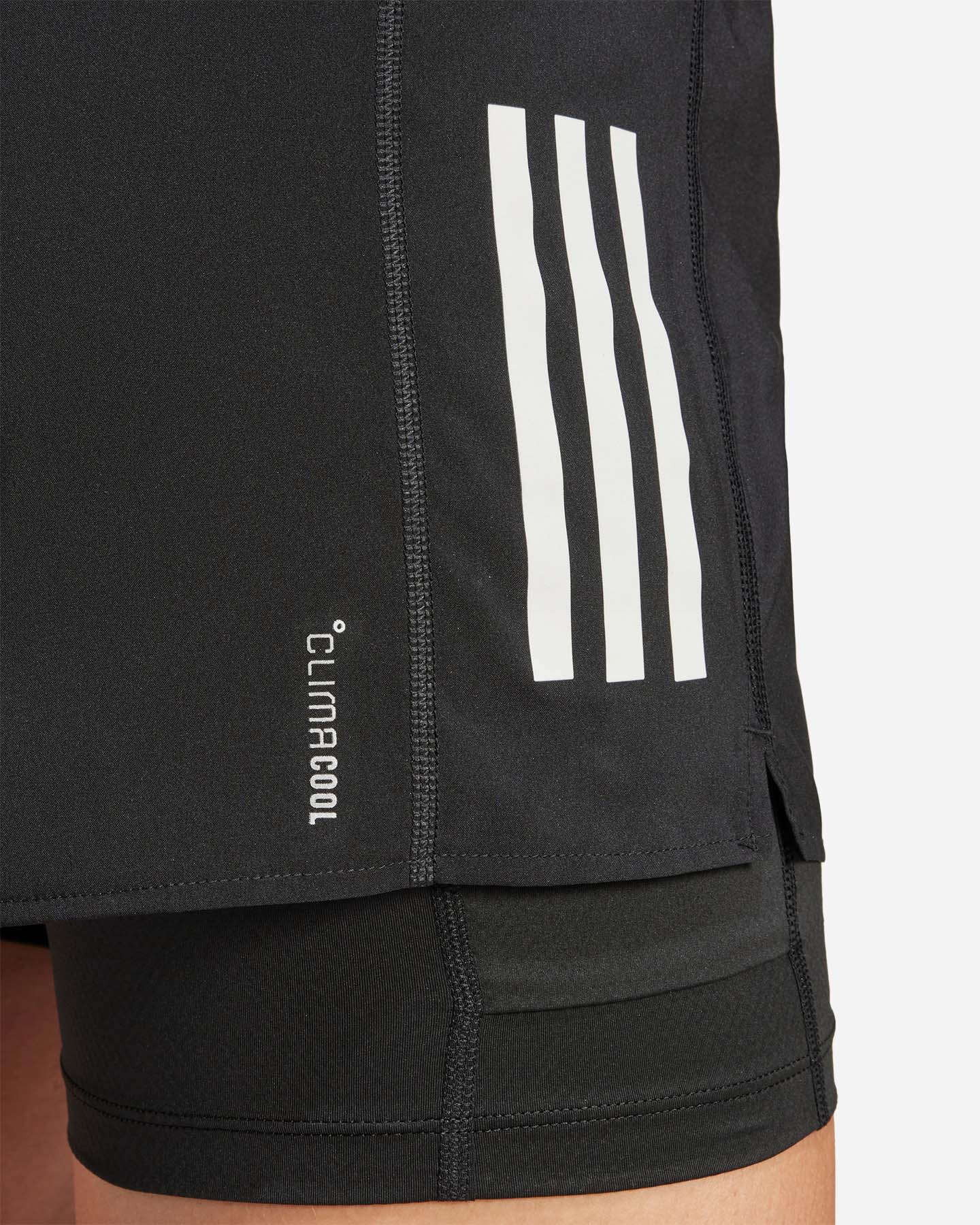 Short running ADIDAS OTR B S 2IN1 W - Nero - 4 | Cisalfa Sport