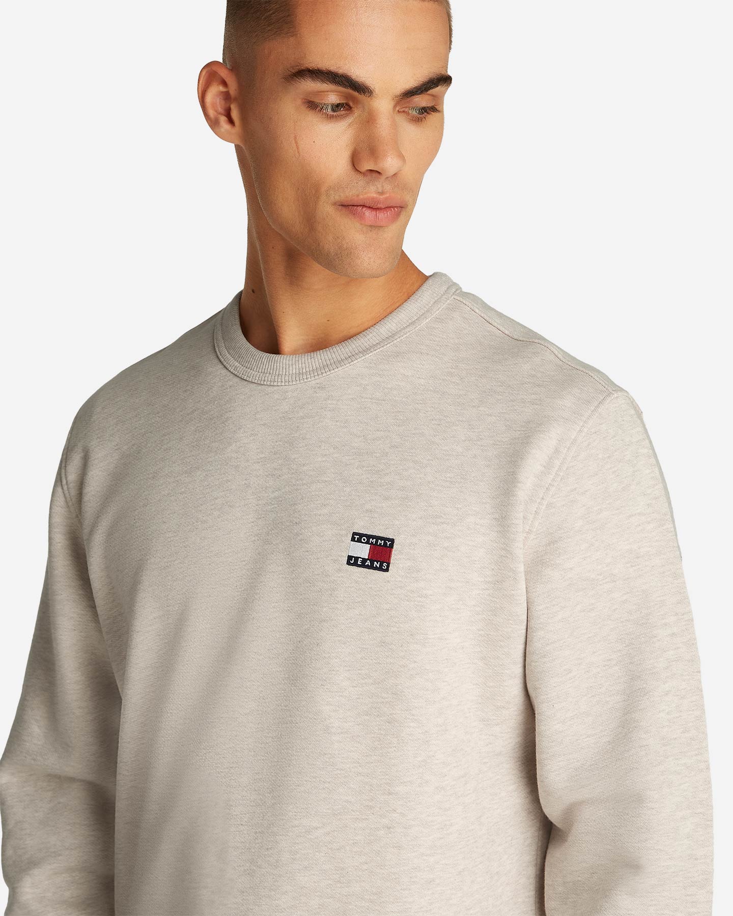 Felpa TOMMY HILFIGER REGULAR BADGE M - Beige - 5 | Cisalfa Sport