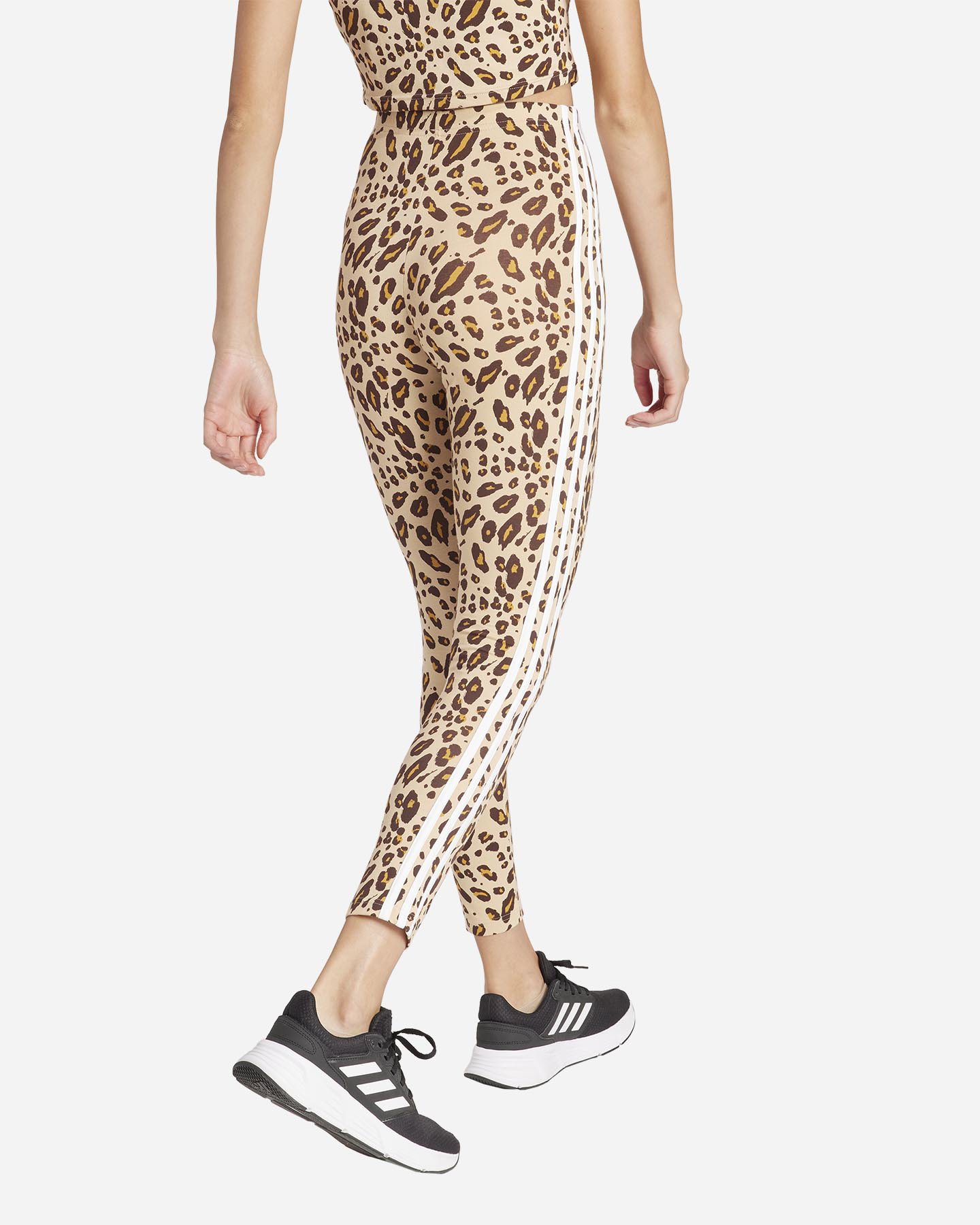 Leggings ADIDAS 3STRIPES ANIMALIER W - Beige - 2 | Cisalfa Sport