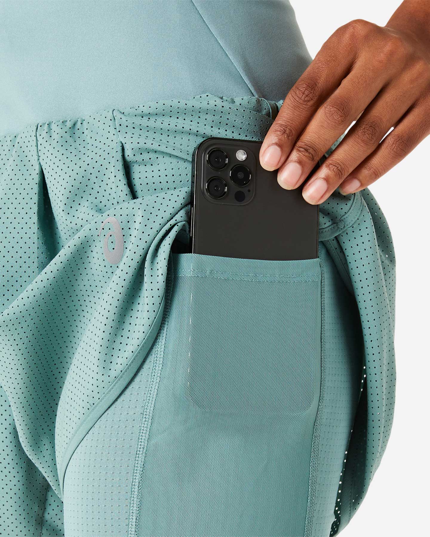 Short running ASICS ROAD 2-N-1 W - Verde - 3 | Cisalfa Sport