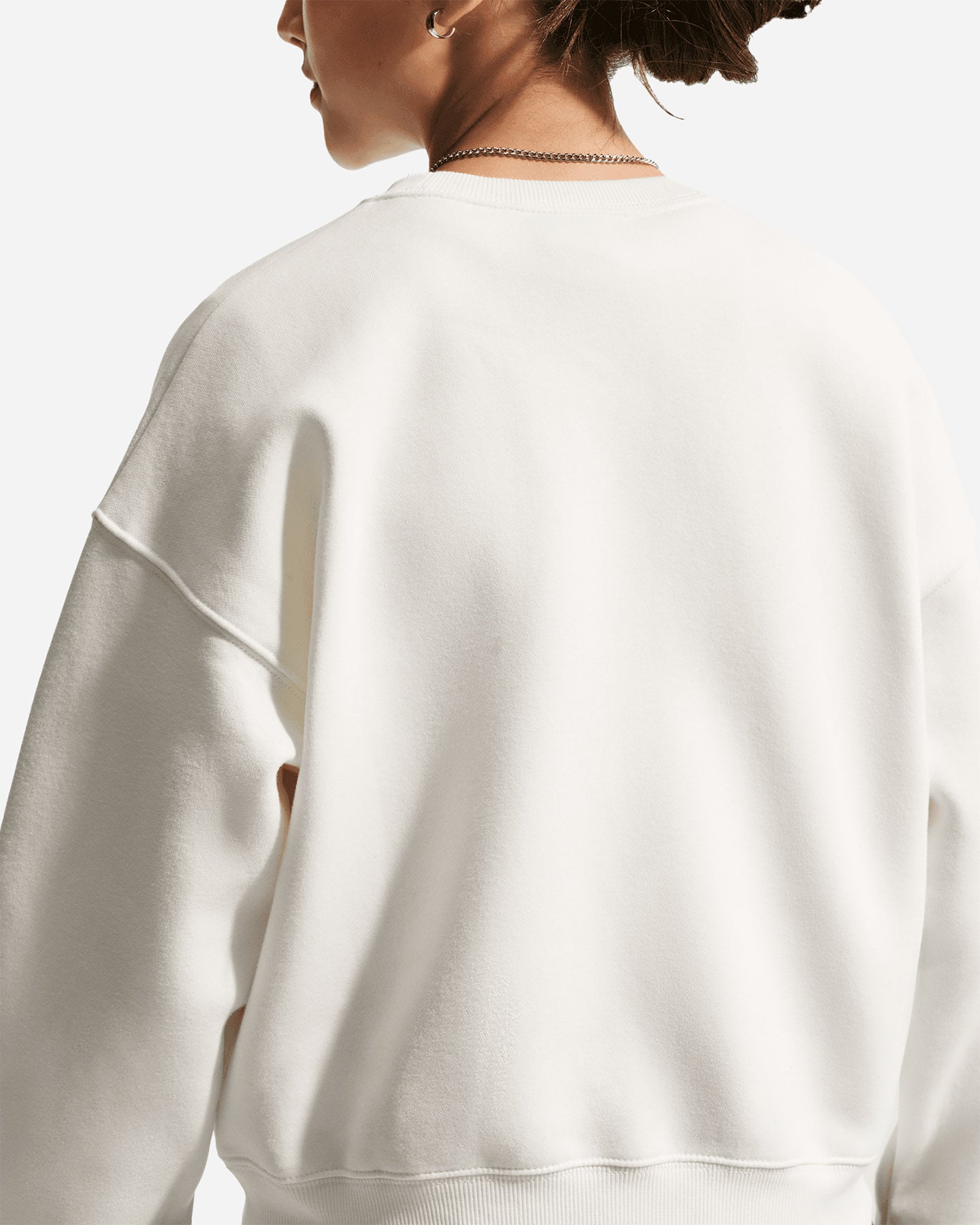 Felpa NIKE STUDIO SMALL LOGO JR - Bianco - 4 | Cisalfa Sport
