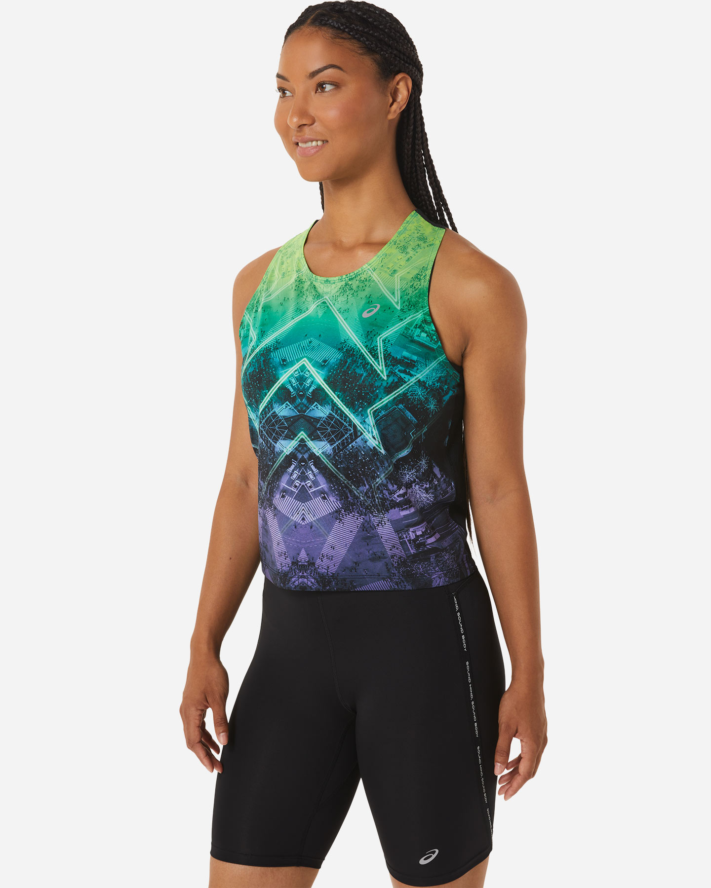 Canotta running ASICS MARATHON TANK W - Verde - 1 | Cisalfa Sport