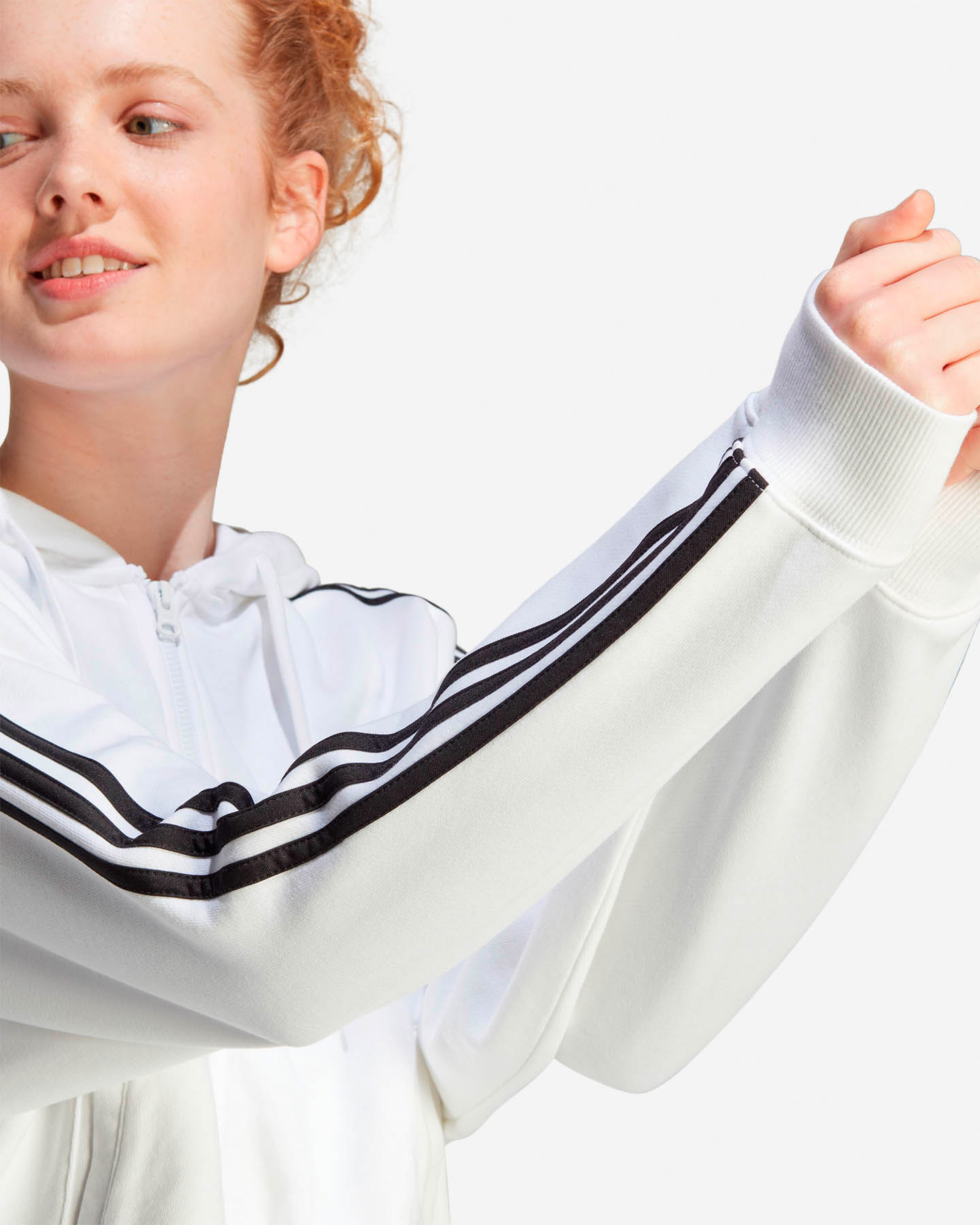 Felpa ADIDAS ESSENTIAL W - Bianco - 5 | Cisalfa Sport