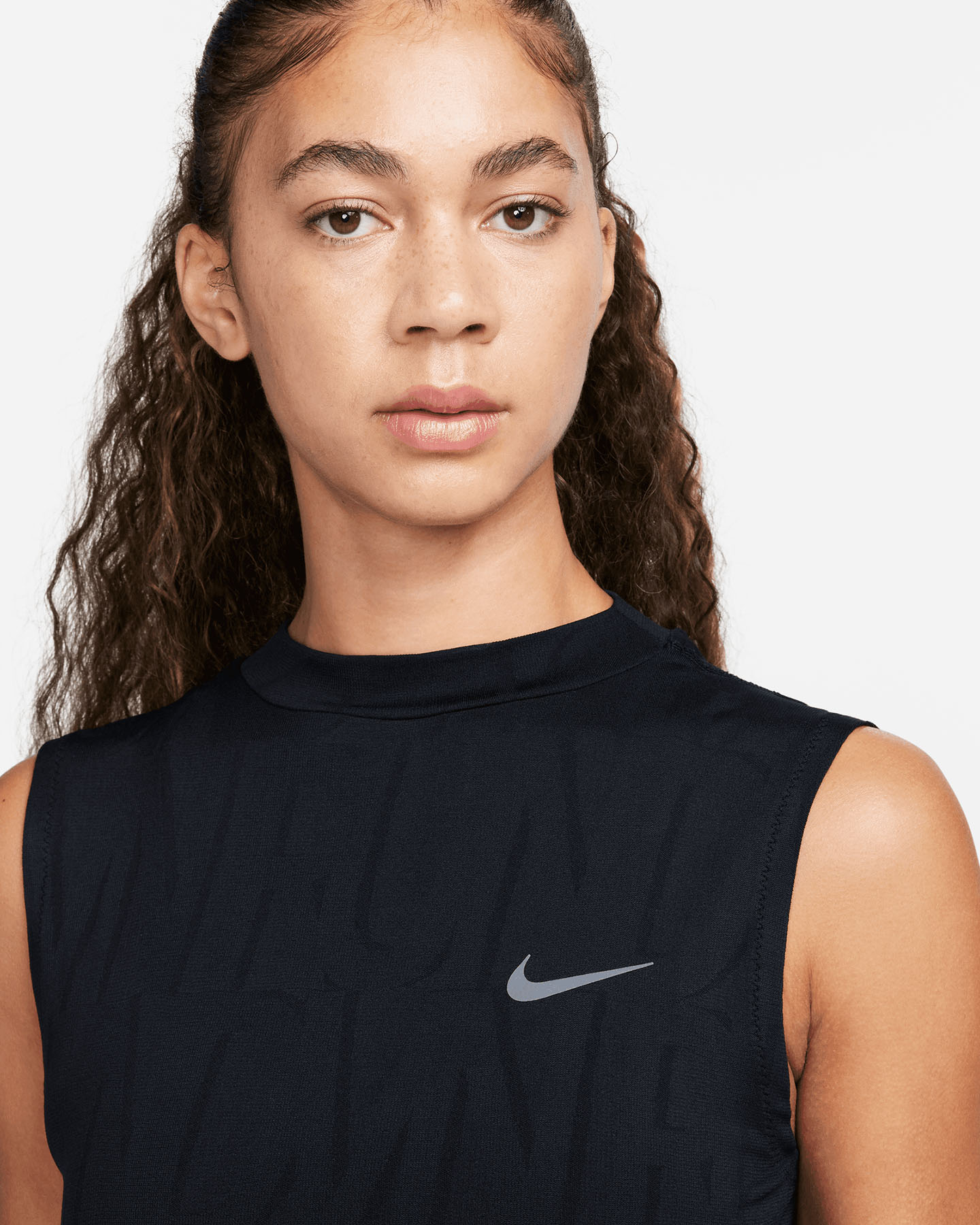 Canotta running NIKE DRI FIT ADVANTAGE RUN DVN W - Nero - 3 | Cisalfa Sport