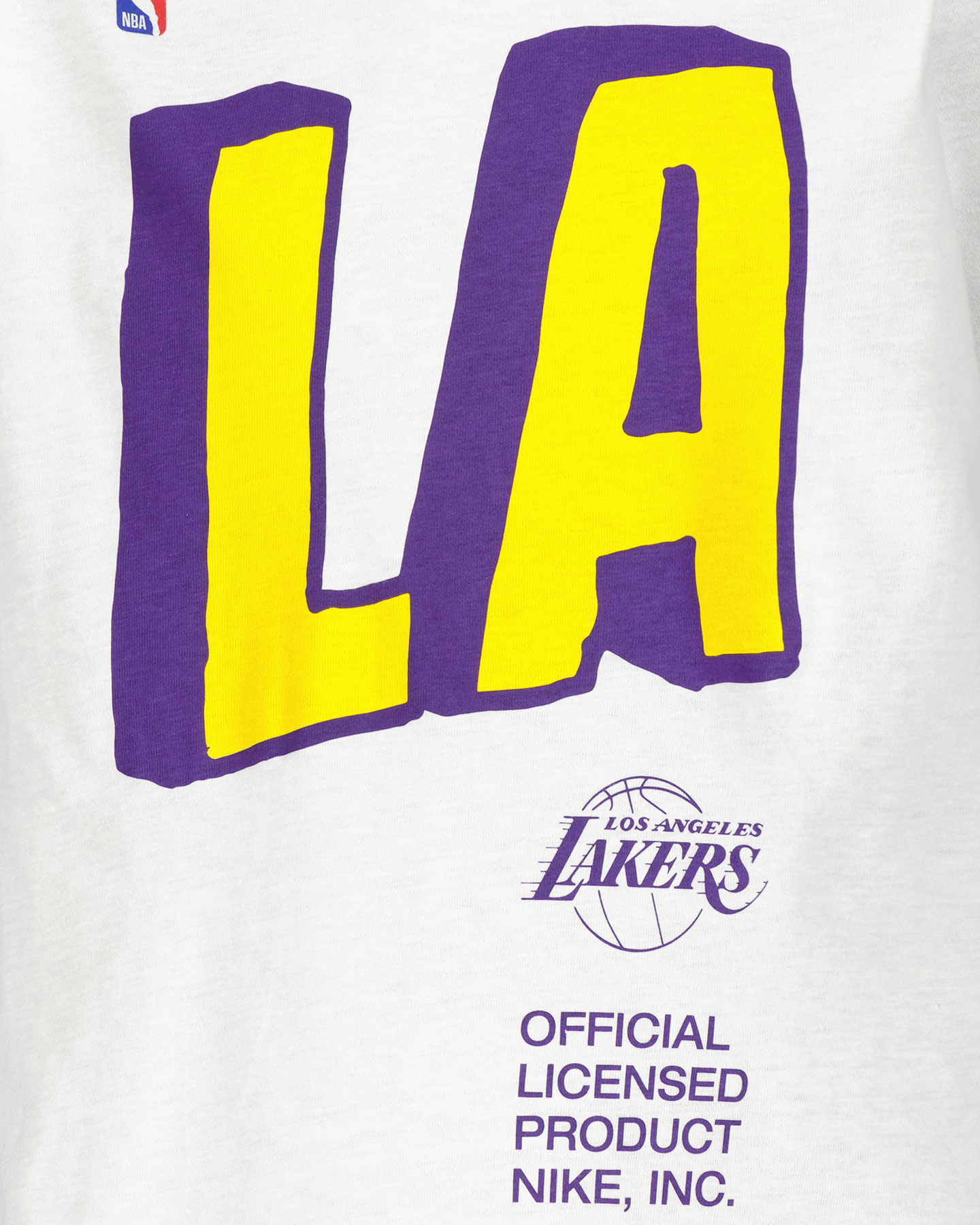 Abbigliamento basket NIKE NBA ESSENTIAL BLOCK LA LAKERS JR - Bianco - 2 | Cisalfa Sport