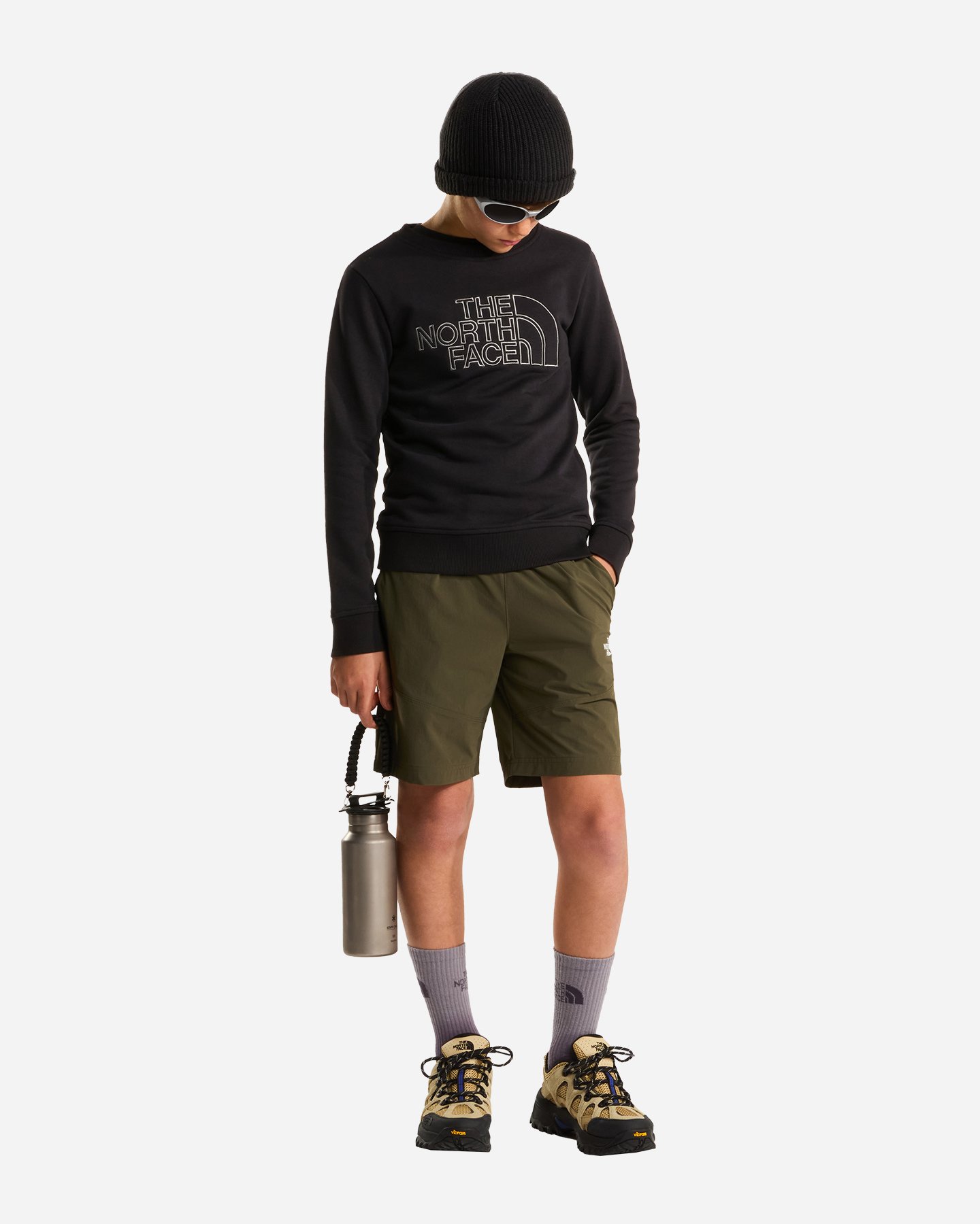 Bermuda THE NORTH FACE BASIC JR - Verde - 5 | Cisalfa Sport