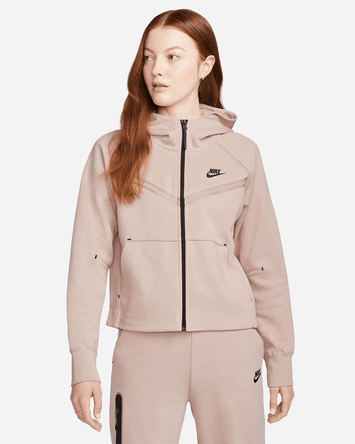 Felpa NIKE TECH FLEECE FZ W - Rosa - 0 | Cisalfa Sport