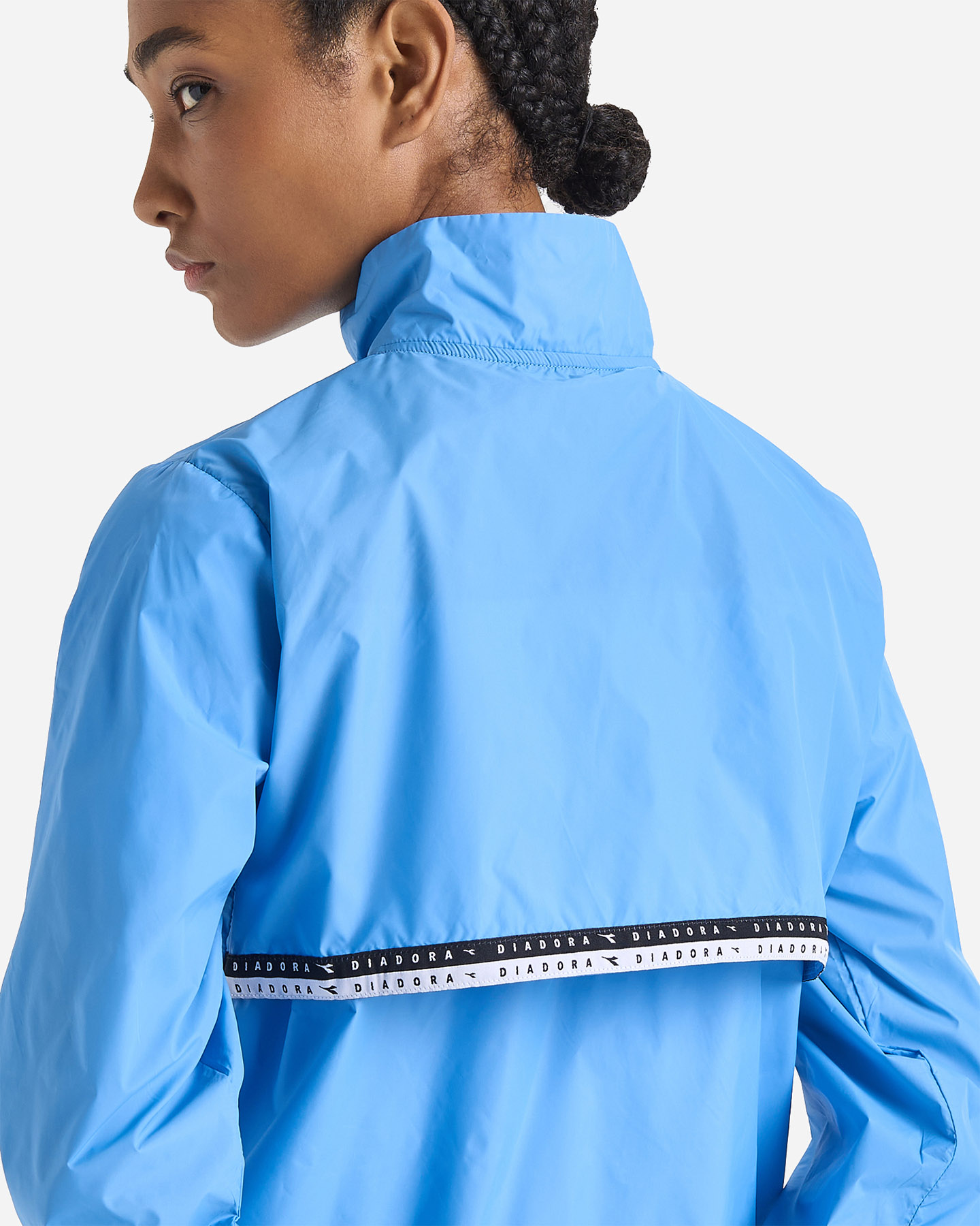 Giacca running DIADORA PACKABLE WIND W - Azzurro - 5 | Cisalfa Sport